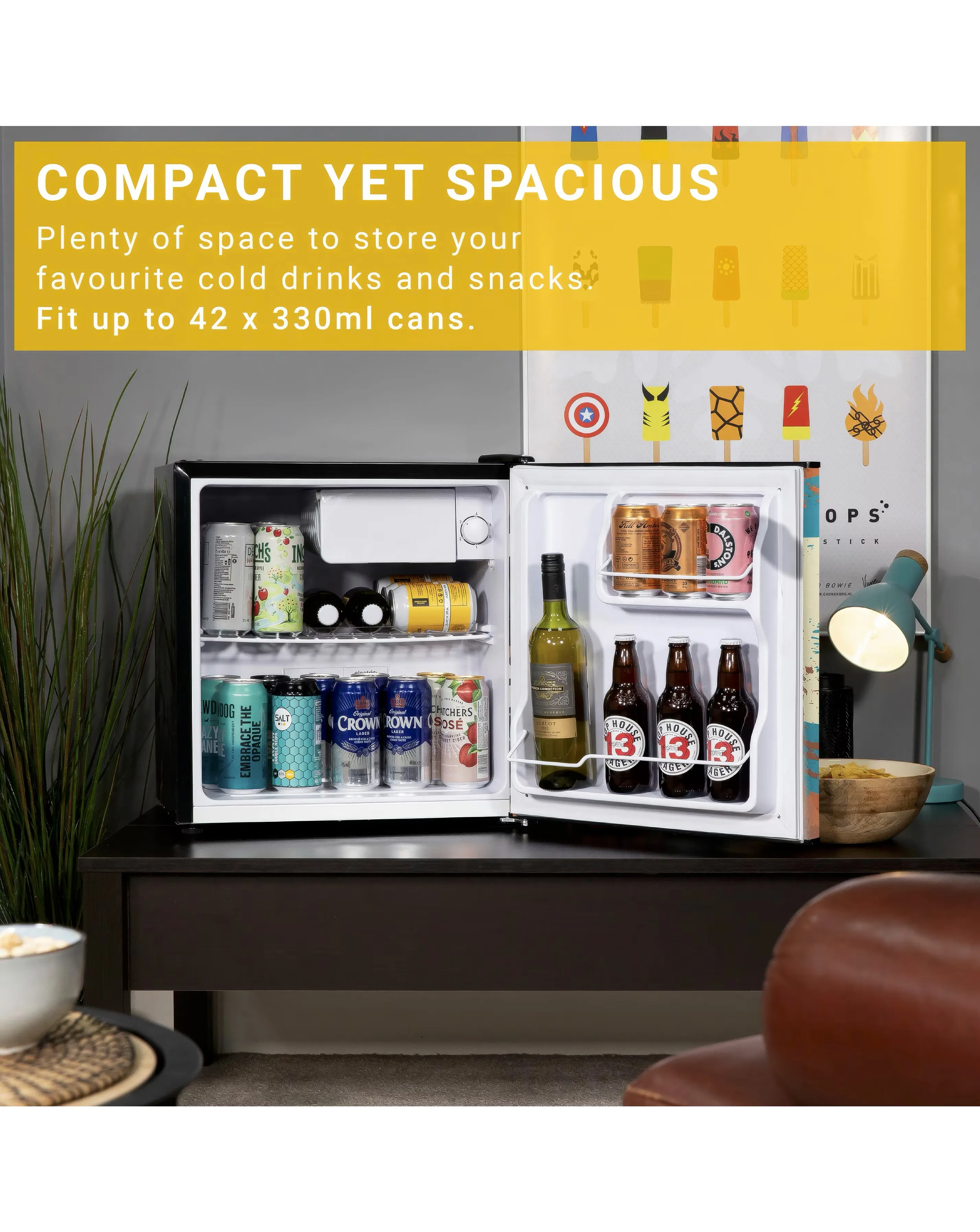 Kuhla KTTF0E6B-1011 Beer Sign Table Top Mini Fridge 8 Kuhla KTTF0E6B-1011 Beer Sign Table Top Mini Fridge