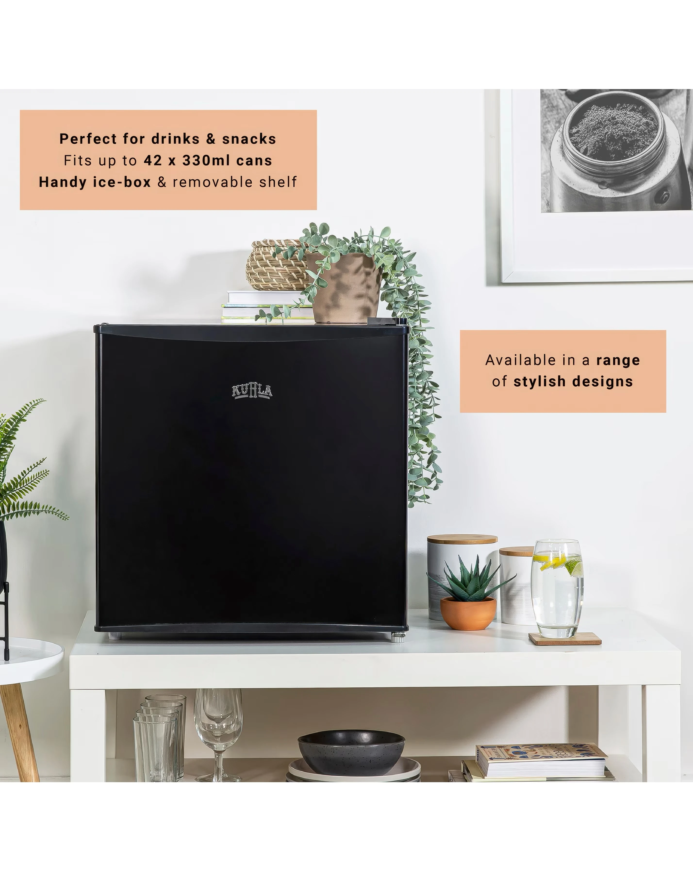 Kuhla KTTF0E4B Black Table Top Fridge 7 Kuhla KTTF0E4B Black Table Top Fridge