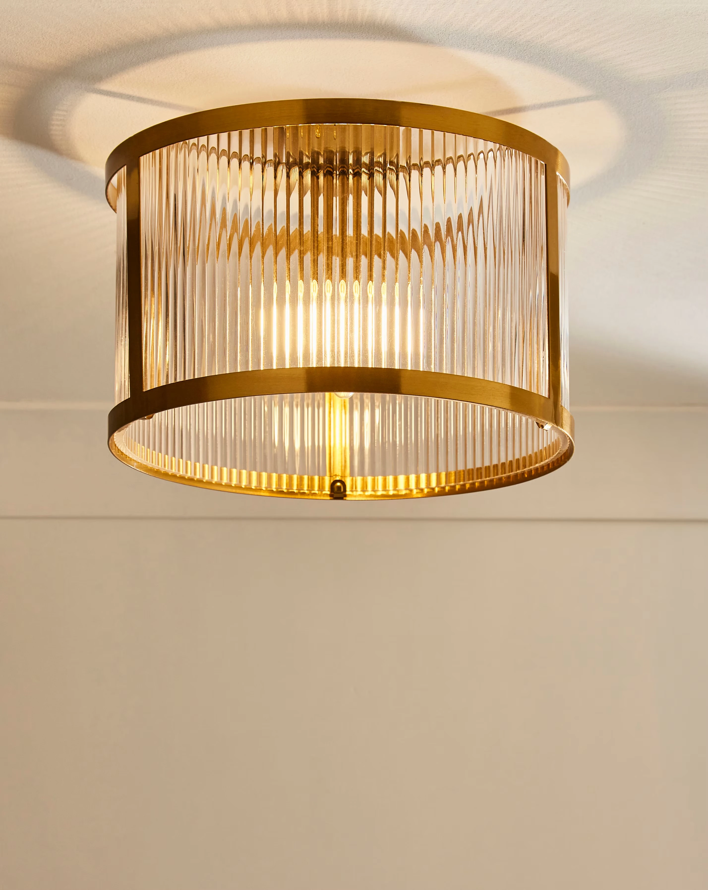 Joanna Hope Serena Ribbed Glass Celing Light