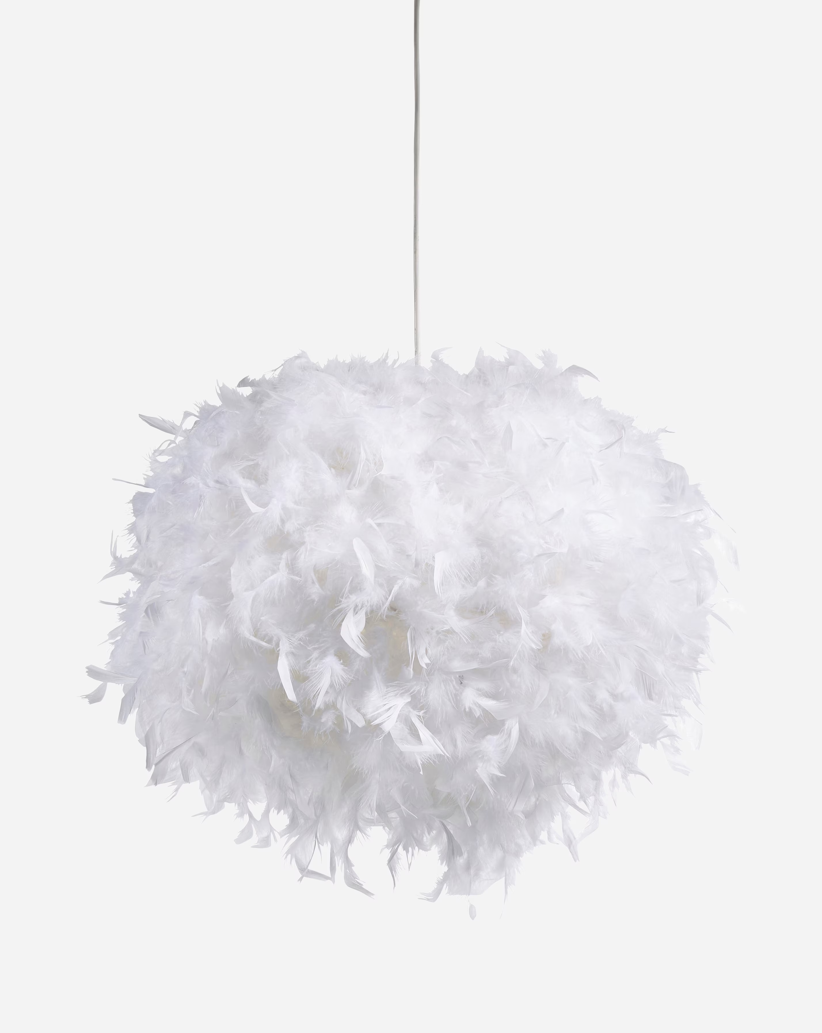 White Feather Easy Fit Pendant Shade
