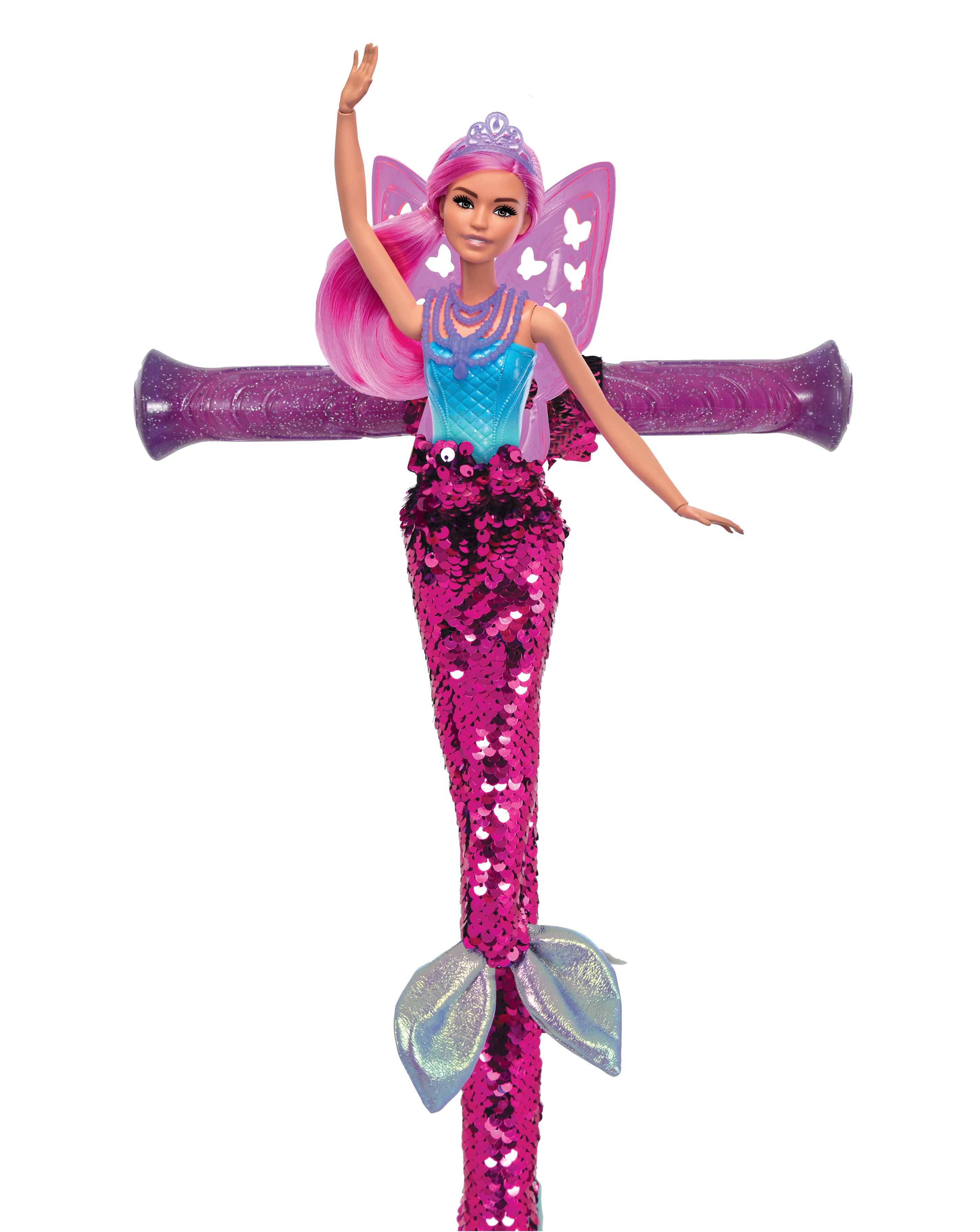 Barbie Mermaid Sequin Inline Scooter 4 Barbie Mermaid Sequin Inline Scooter