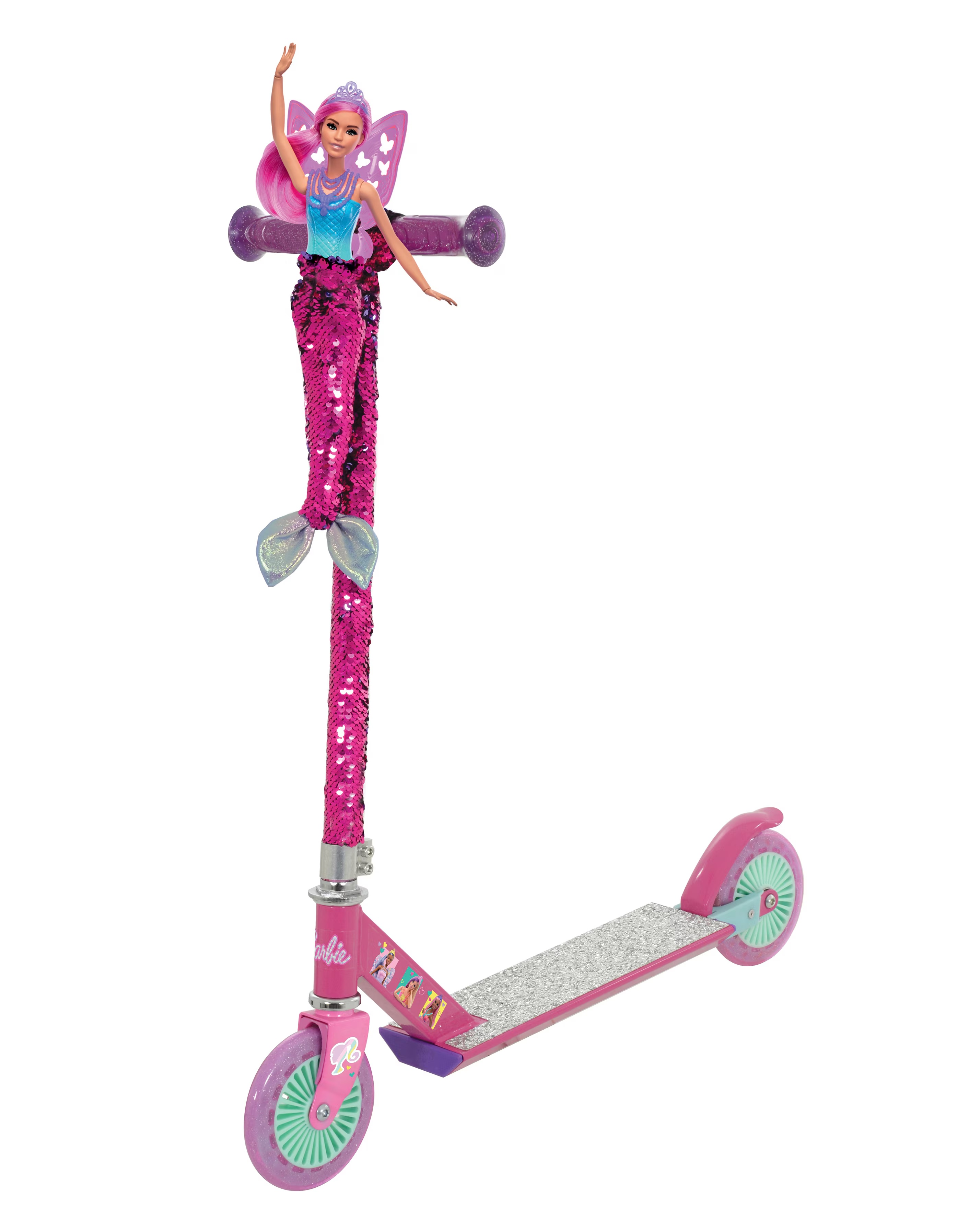 Barbie Mermaid Sequin Inline Scooter 7 Barbie Mermaid Sequin Inline Scooter