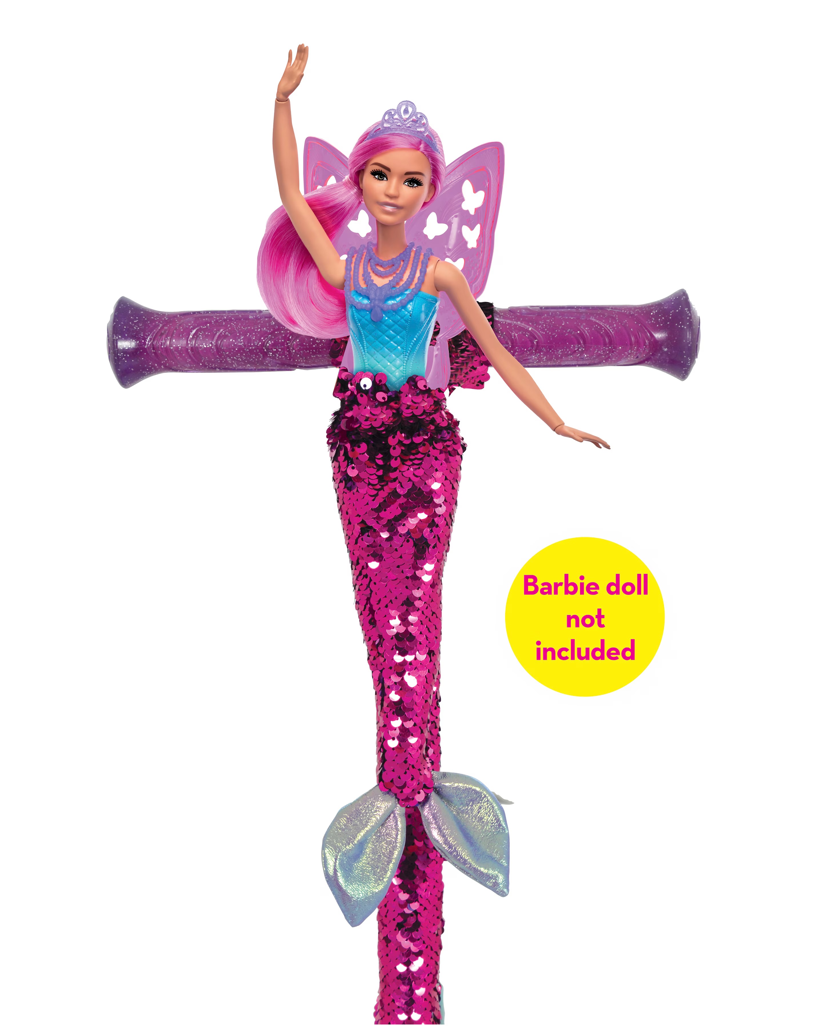 Barbie Mermaid Sequin Inline Scooter 9 Barbie Mermaid Sequin Inline Scooter