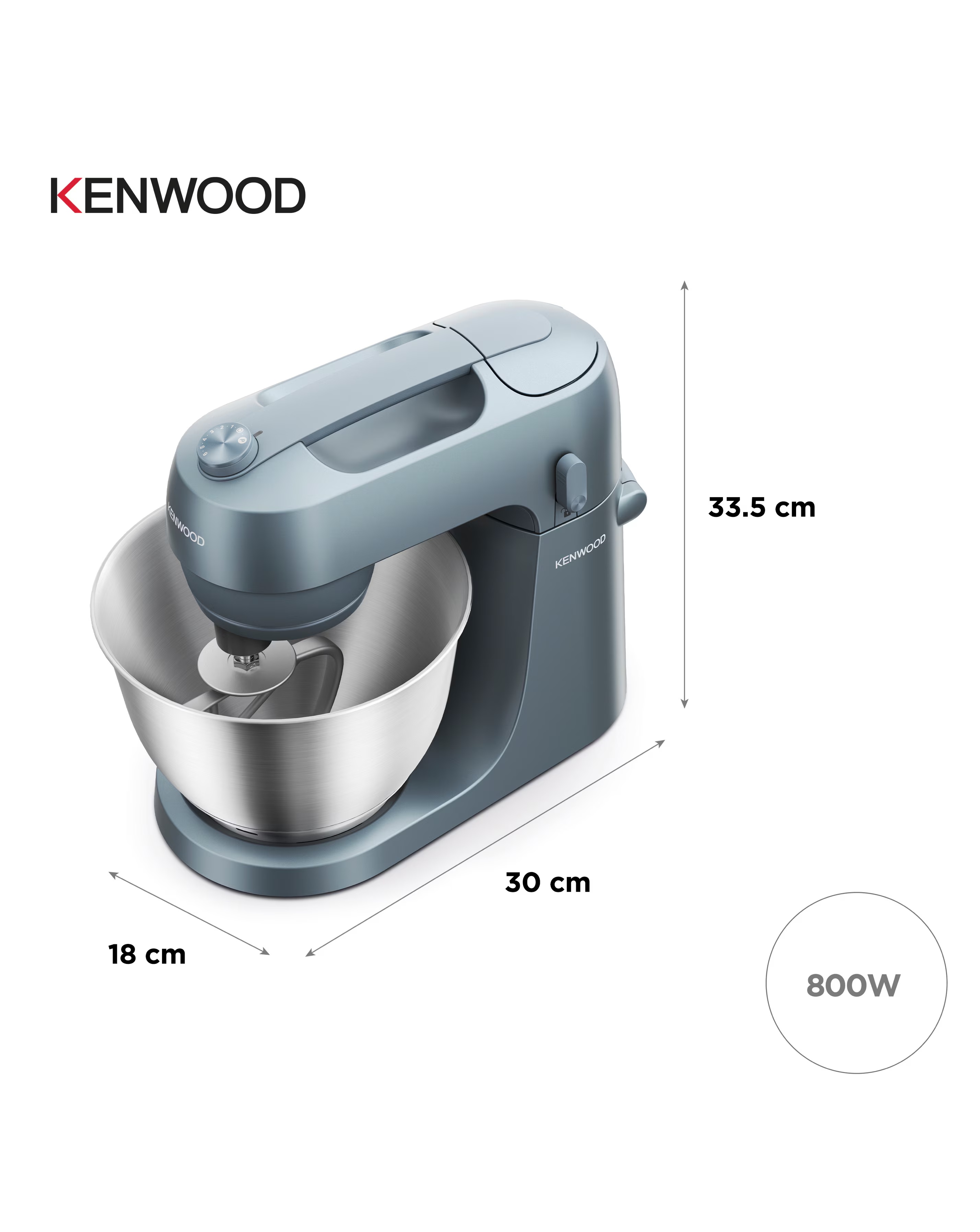 Kenwood Go Stand Mixer - Grey 2 Kenwood Go Stand Mixer - Grey