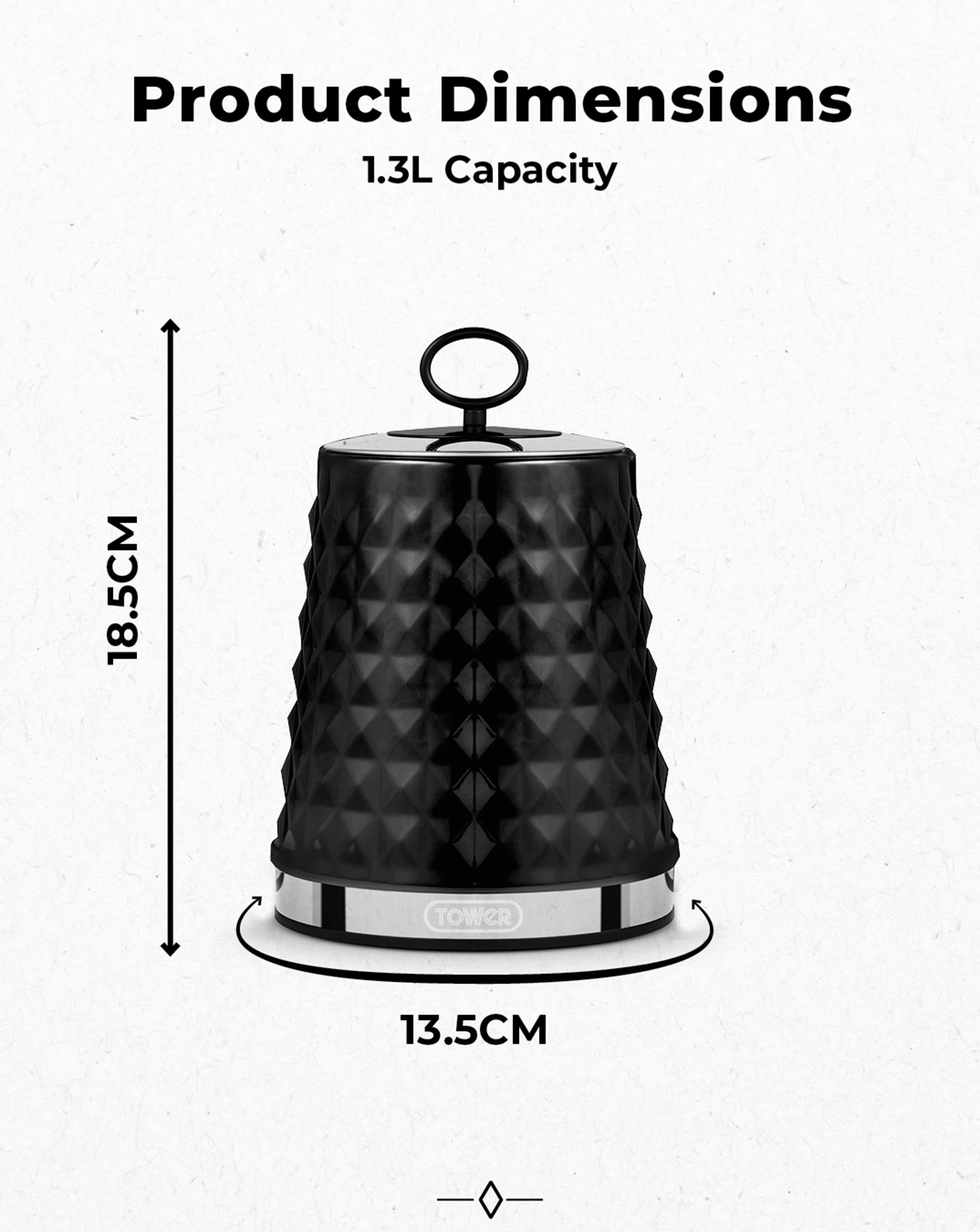Tower Solitaire Set of 3 Canisters-Black 4 Tower Solitaire Set of 3 Canisters-Black