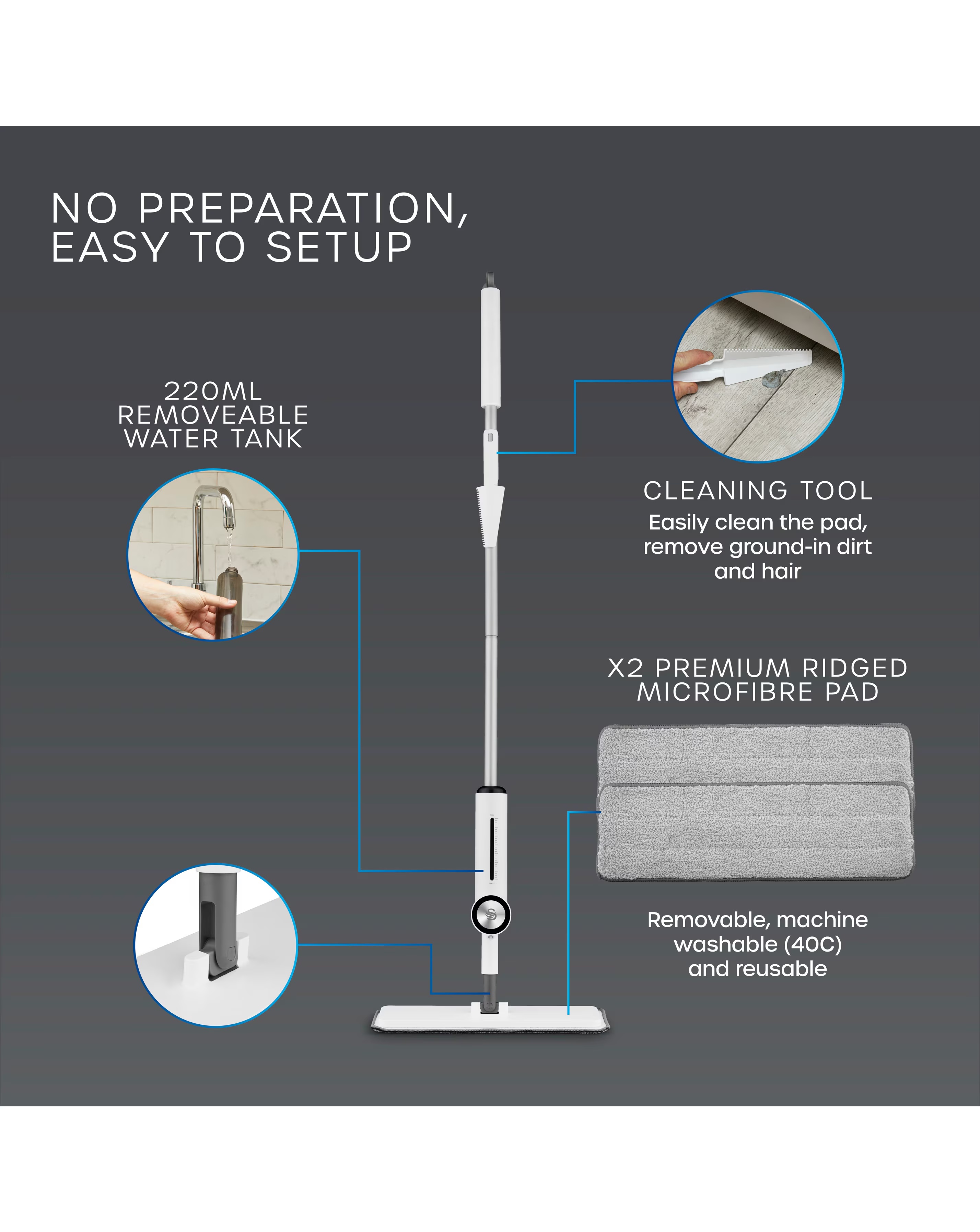 Swan Elevate Spray Mop 4 Swan Elevate Spray Mop
