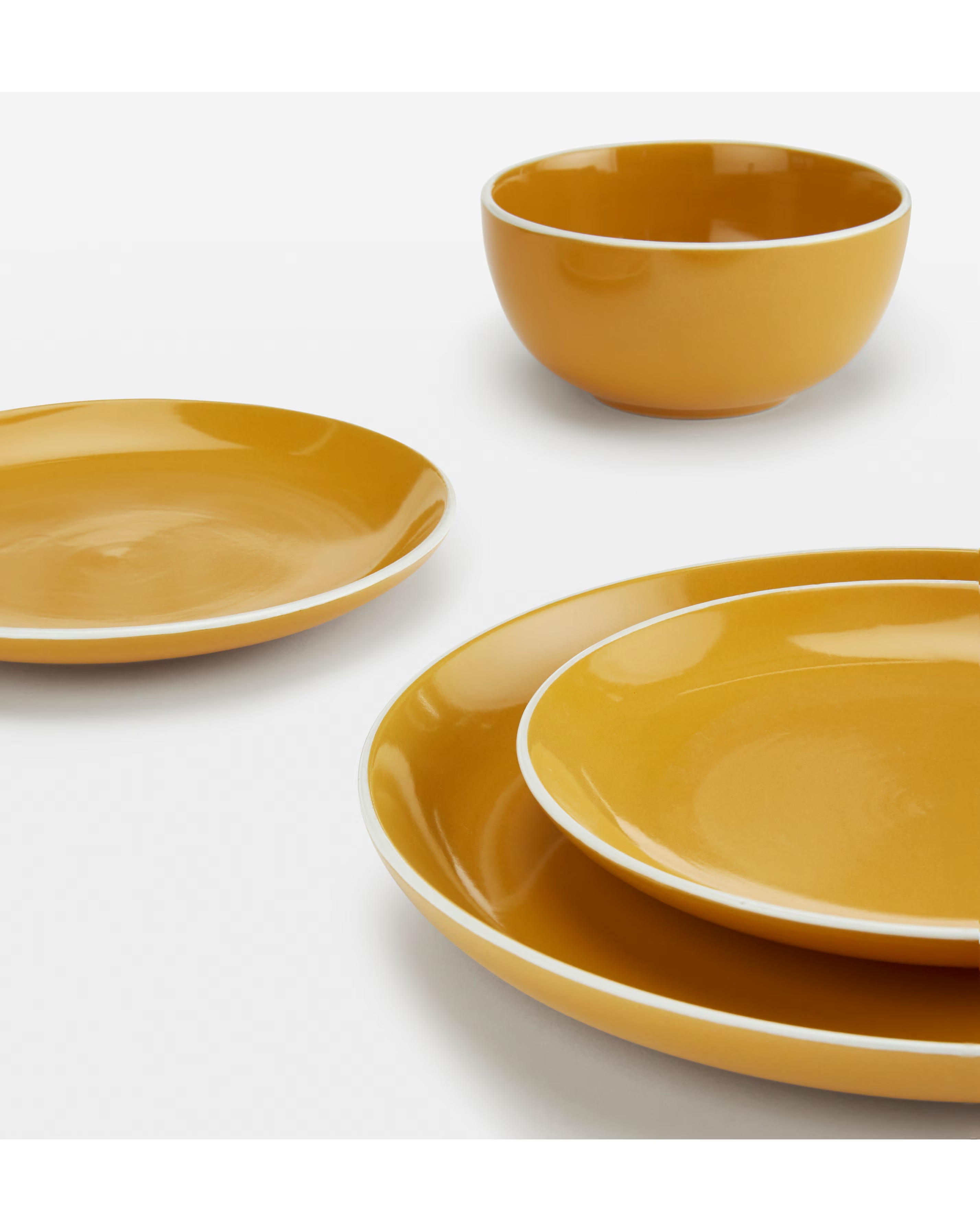 Waterside 12 Piece Yellow Coupe Dinner Set 2 Waterside 12 Piece Yellow Coupe Dinner Set