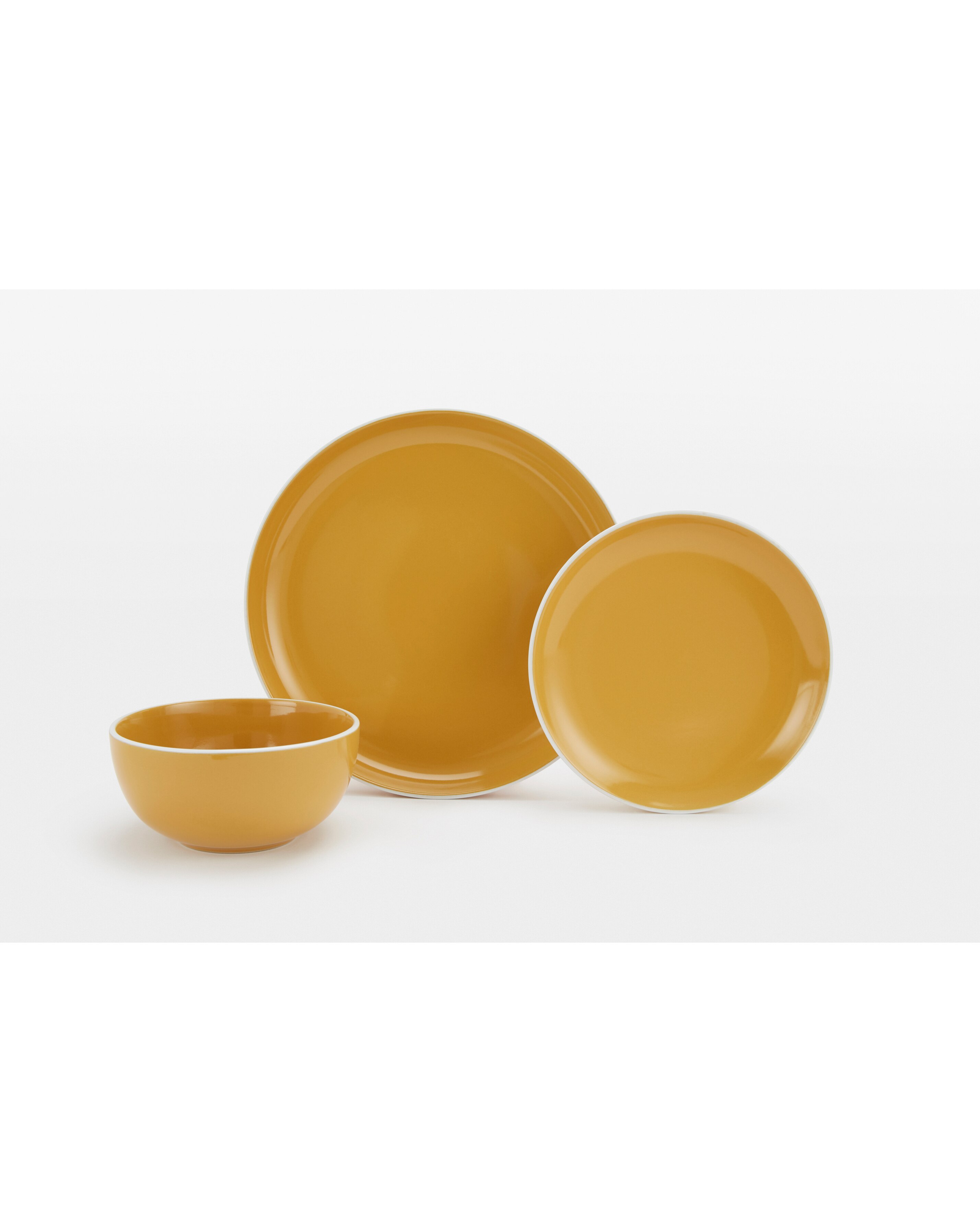Waterside 12 Piece Yellow Coupe Dinner Set 3 Waterside 12 Piece Yellow Coupe Dinner Set