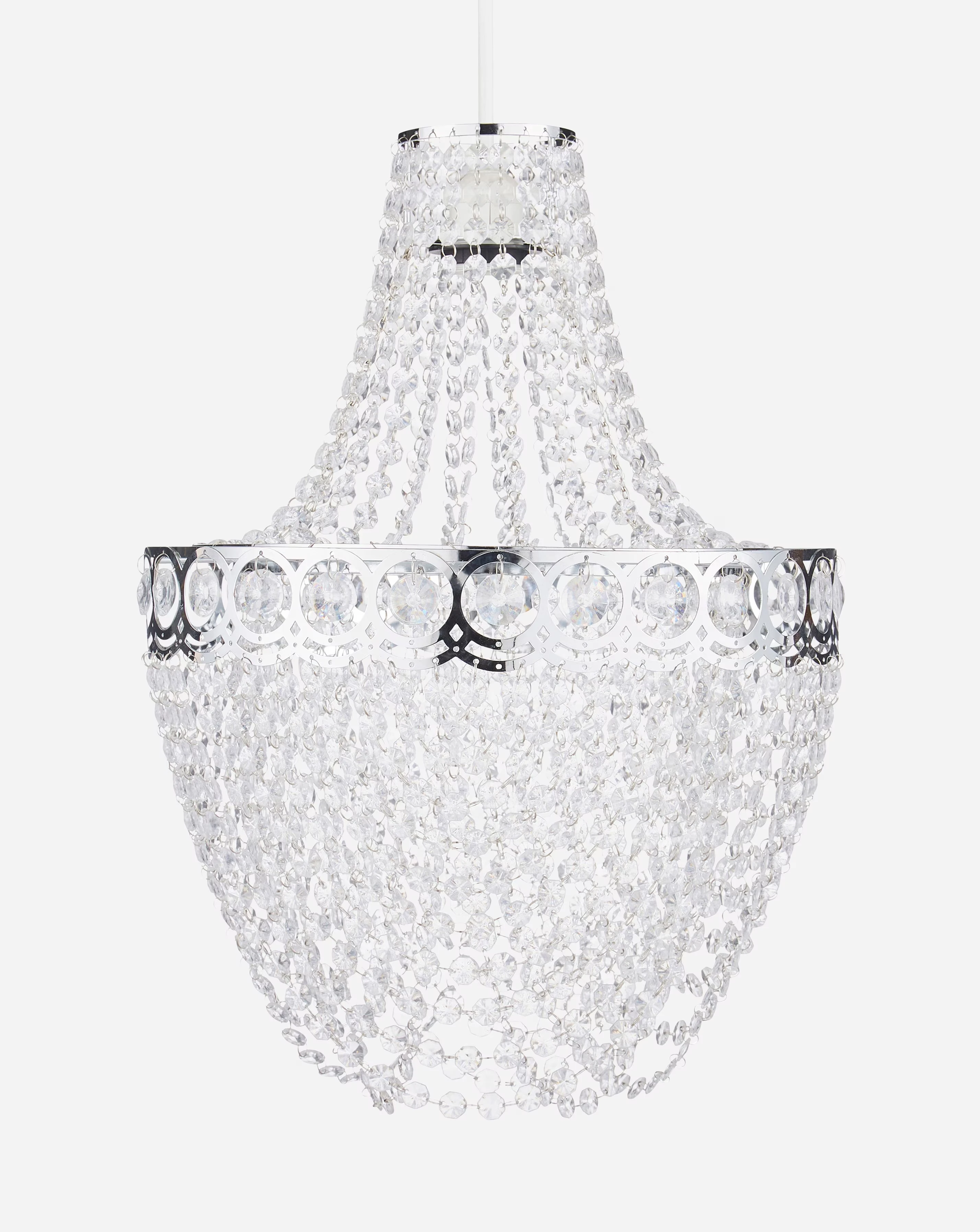 Clear Easy Fit Chandelier Shade
