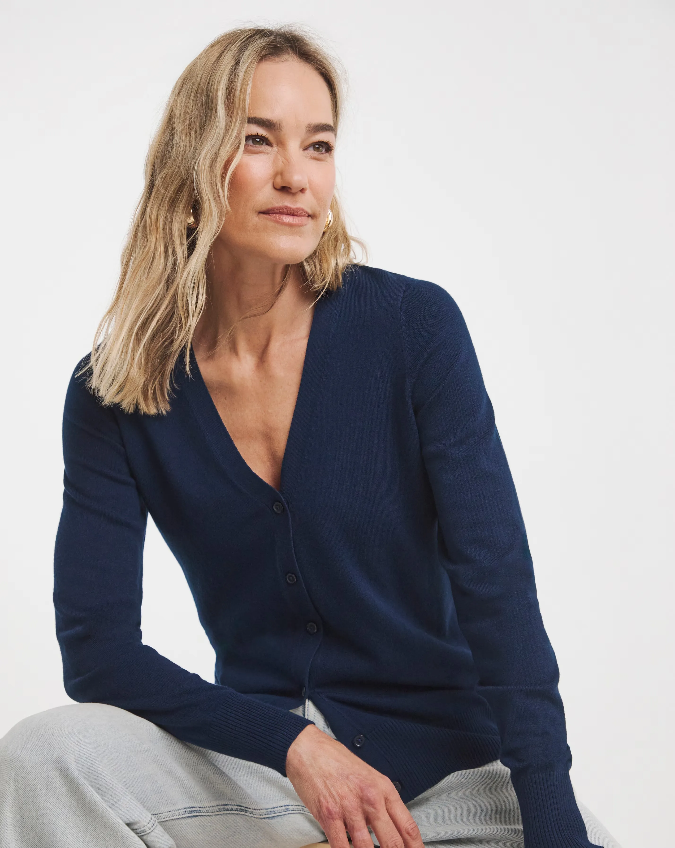 V Neck Cardigan 1 V Neck Cardigan