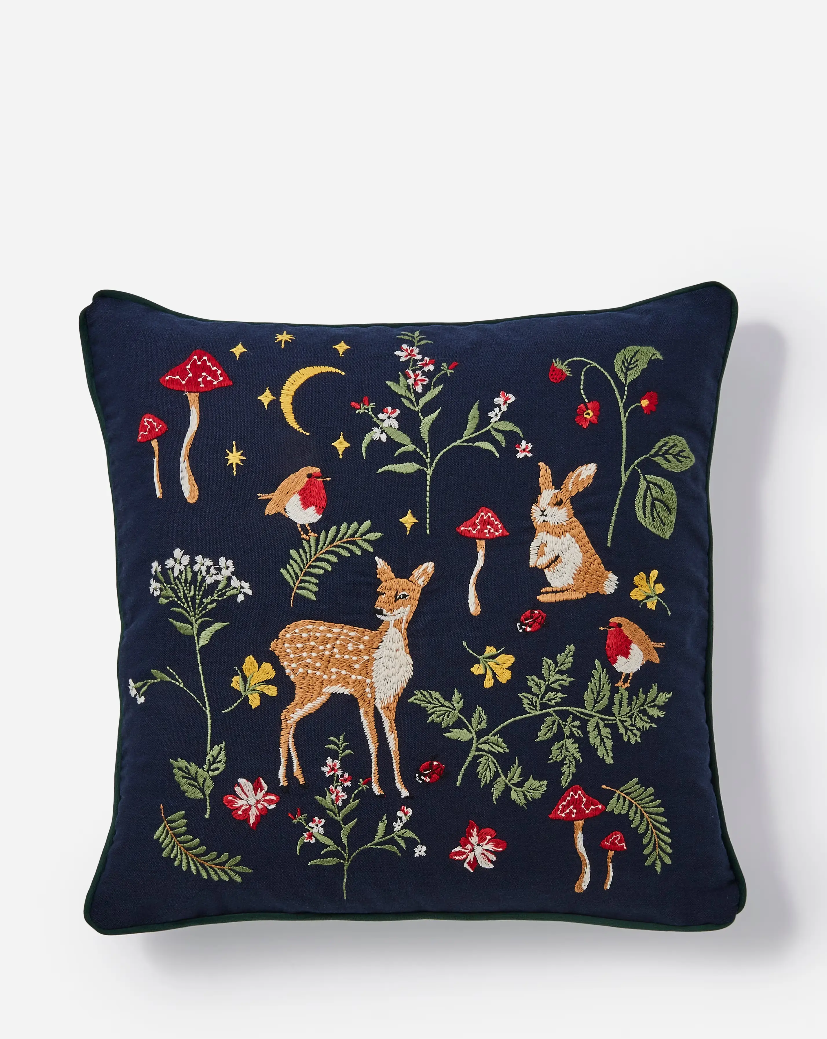 Woodland Animals Embroidered Cushion 3 Woodland Animals Embroidered Cushion