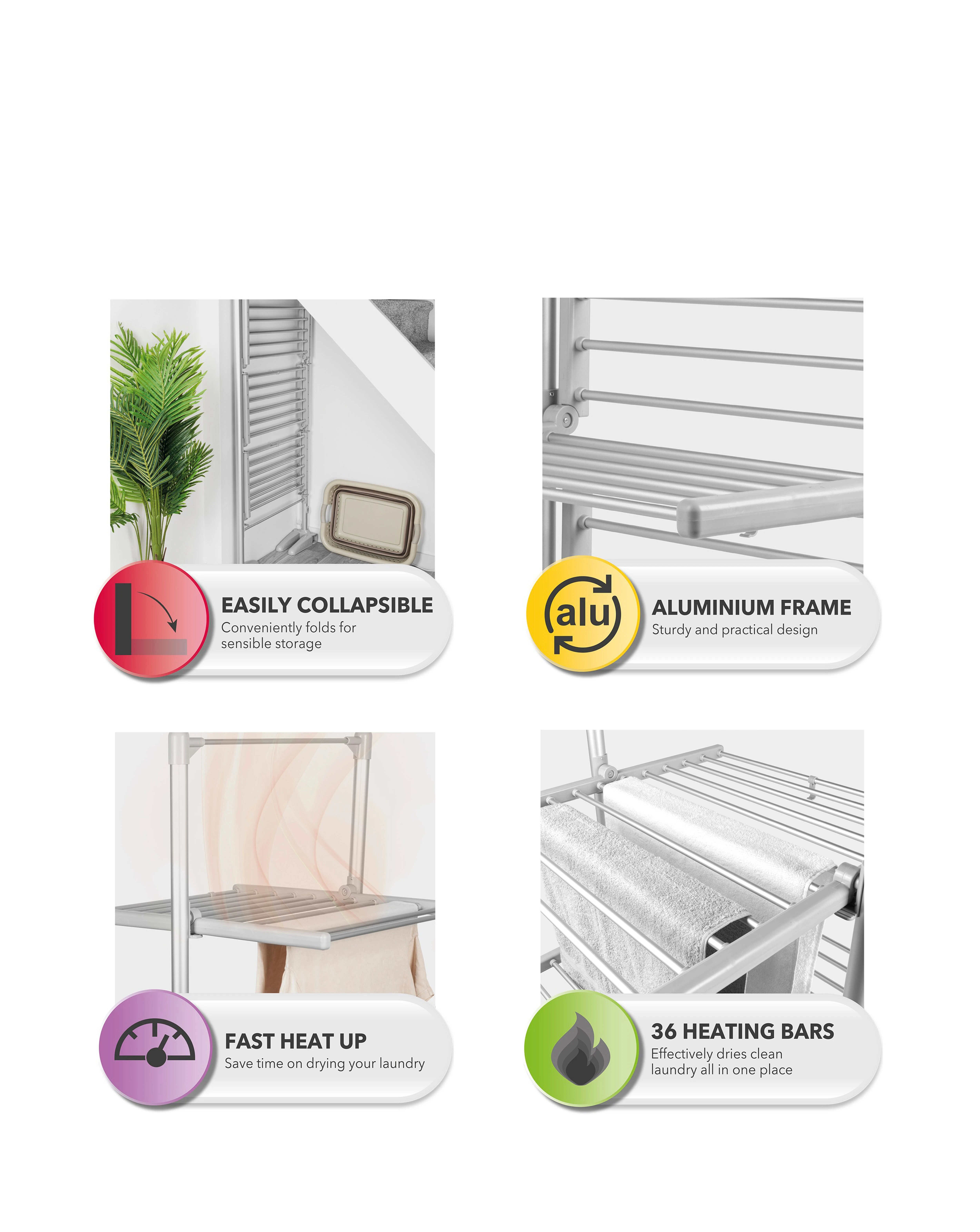 Beldray EH3752 20m Tiered Electric Heated Clothes Airer 7 Beldray EH3752 20m Tiered Electric Heated Clothes Airer