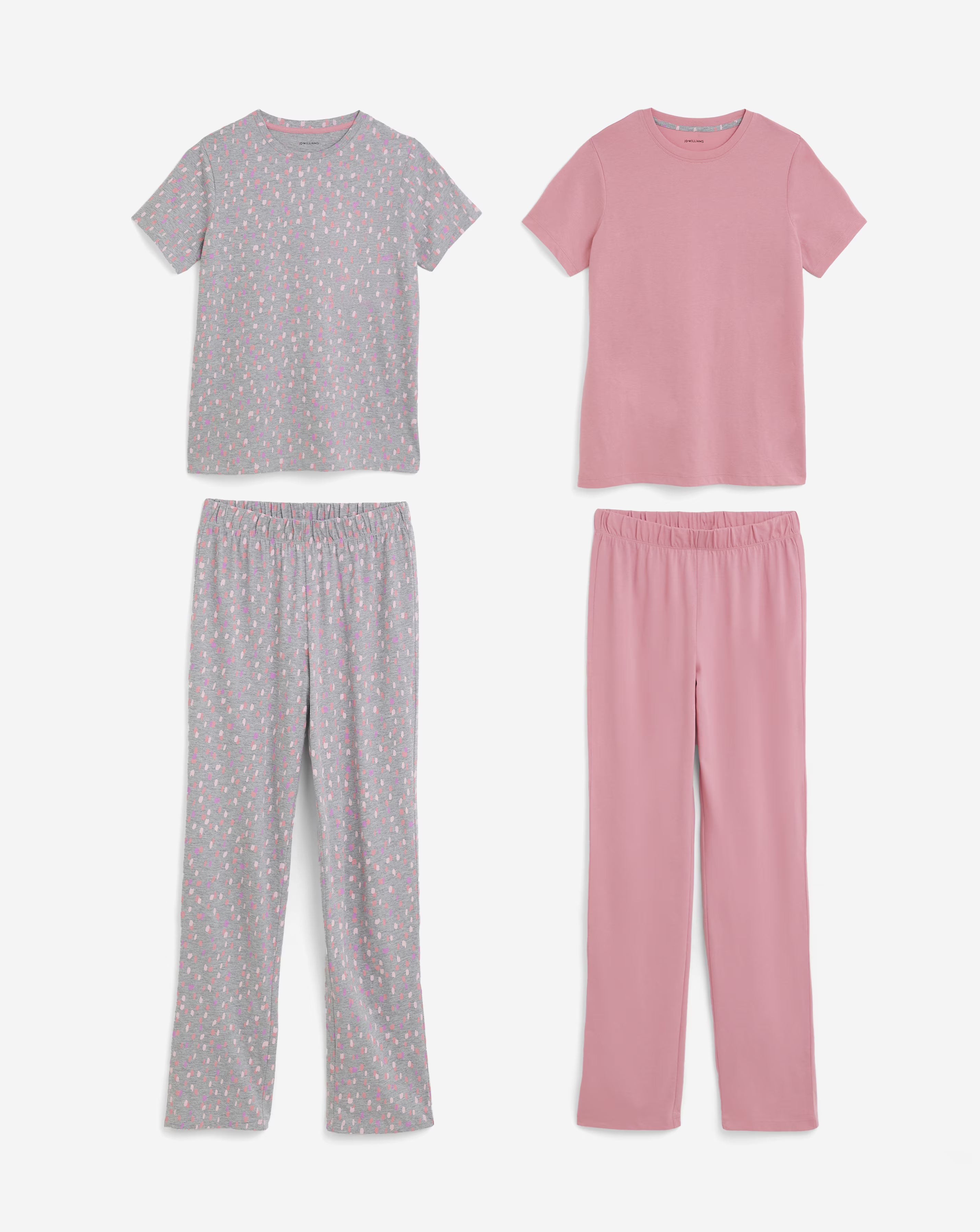 JD Williams (2 Pack) Value Pyjama Sets 5 JD Williams (2 Pack) Value Pyjama Sets
