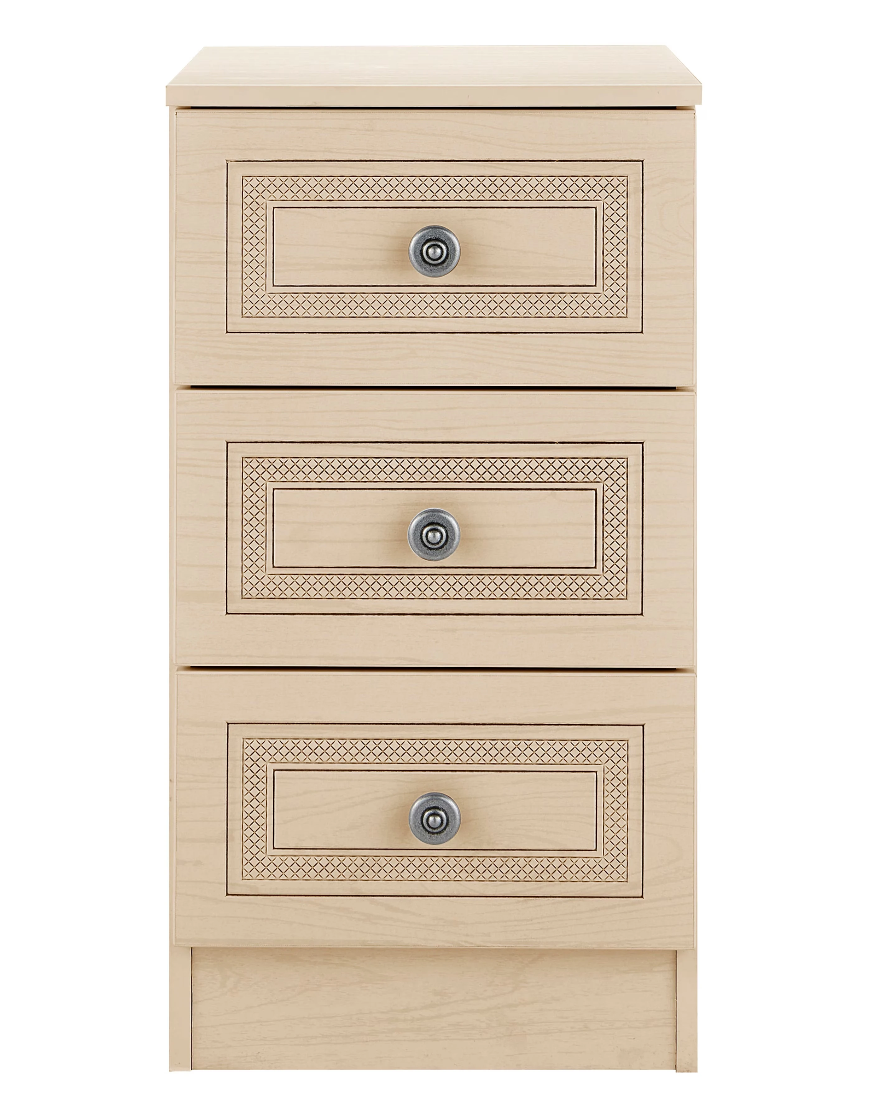 Richmond Ready Assembled 3 Drawer Bedside Table 1 Richmond Ready Assembled 3 Drawer Bedside Table