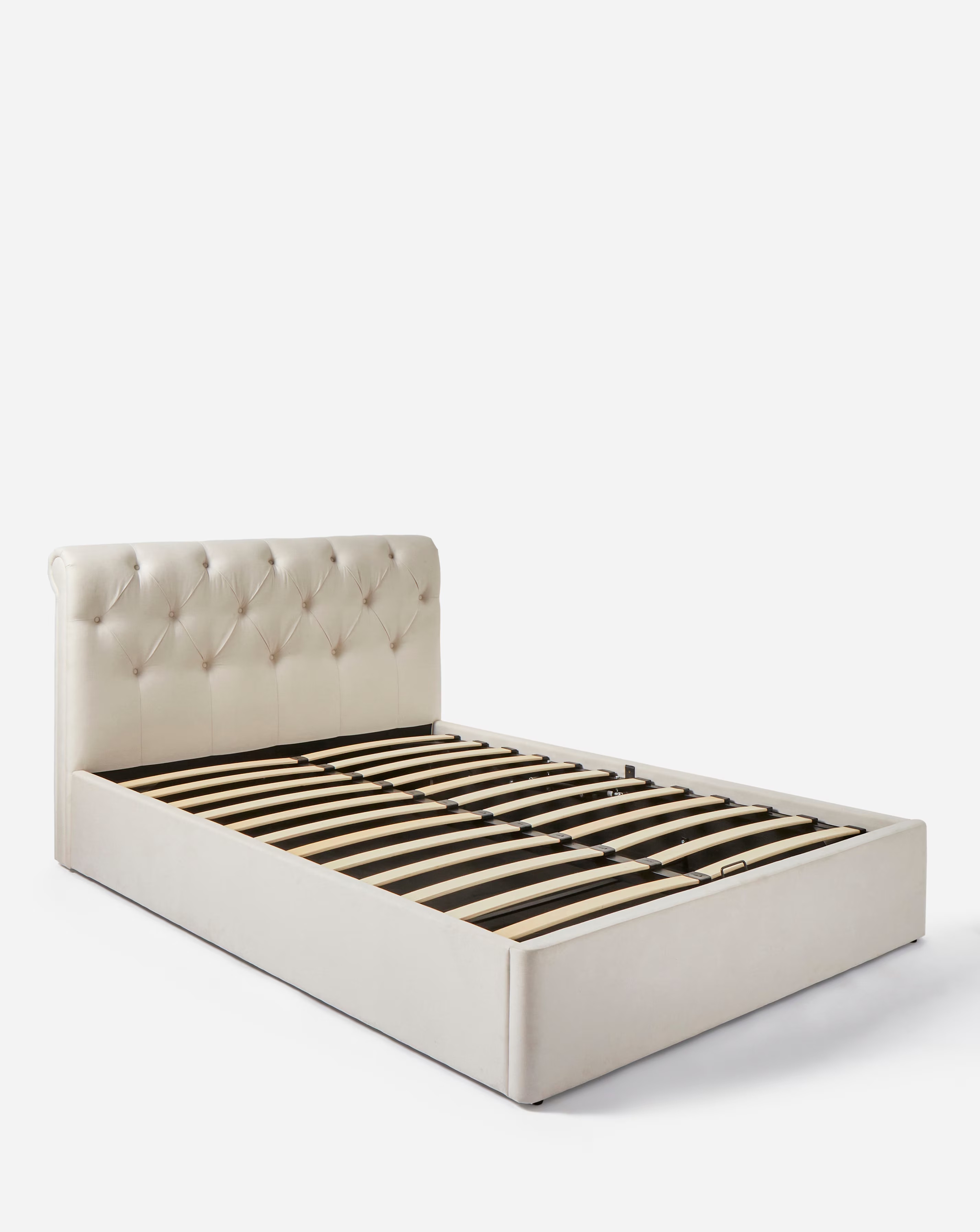 Megin Buttoned Ottoman Bed Frame 4 Megin Buttoned Ottoman Bed Frame