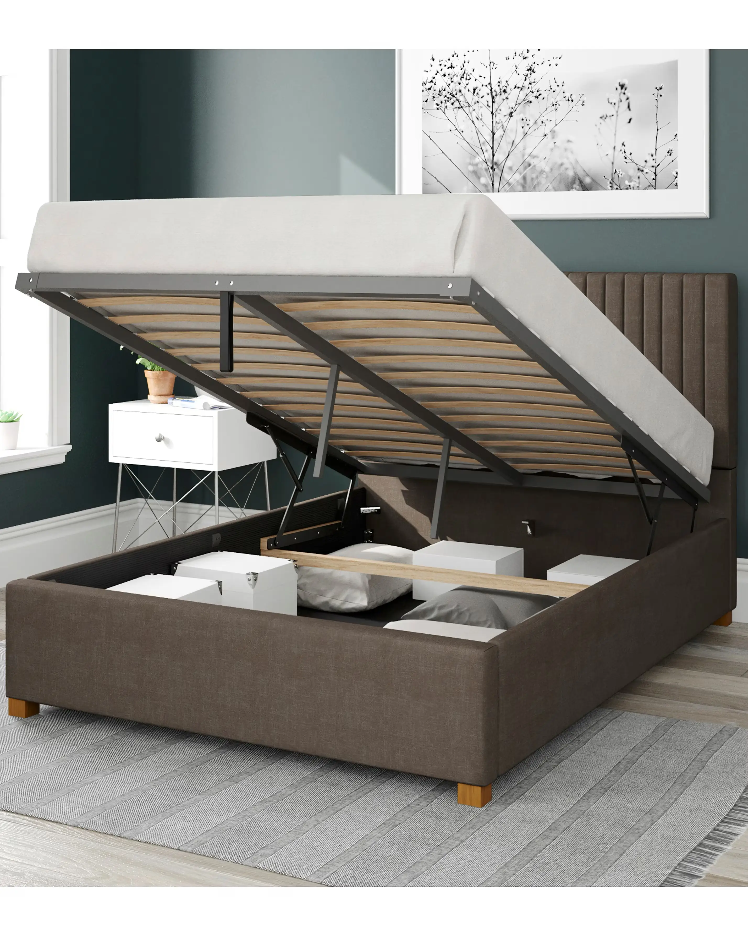 Aspire Grant Woven Ottoman Bed 2 Aspire Grant Woven Ottoman Bed