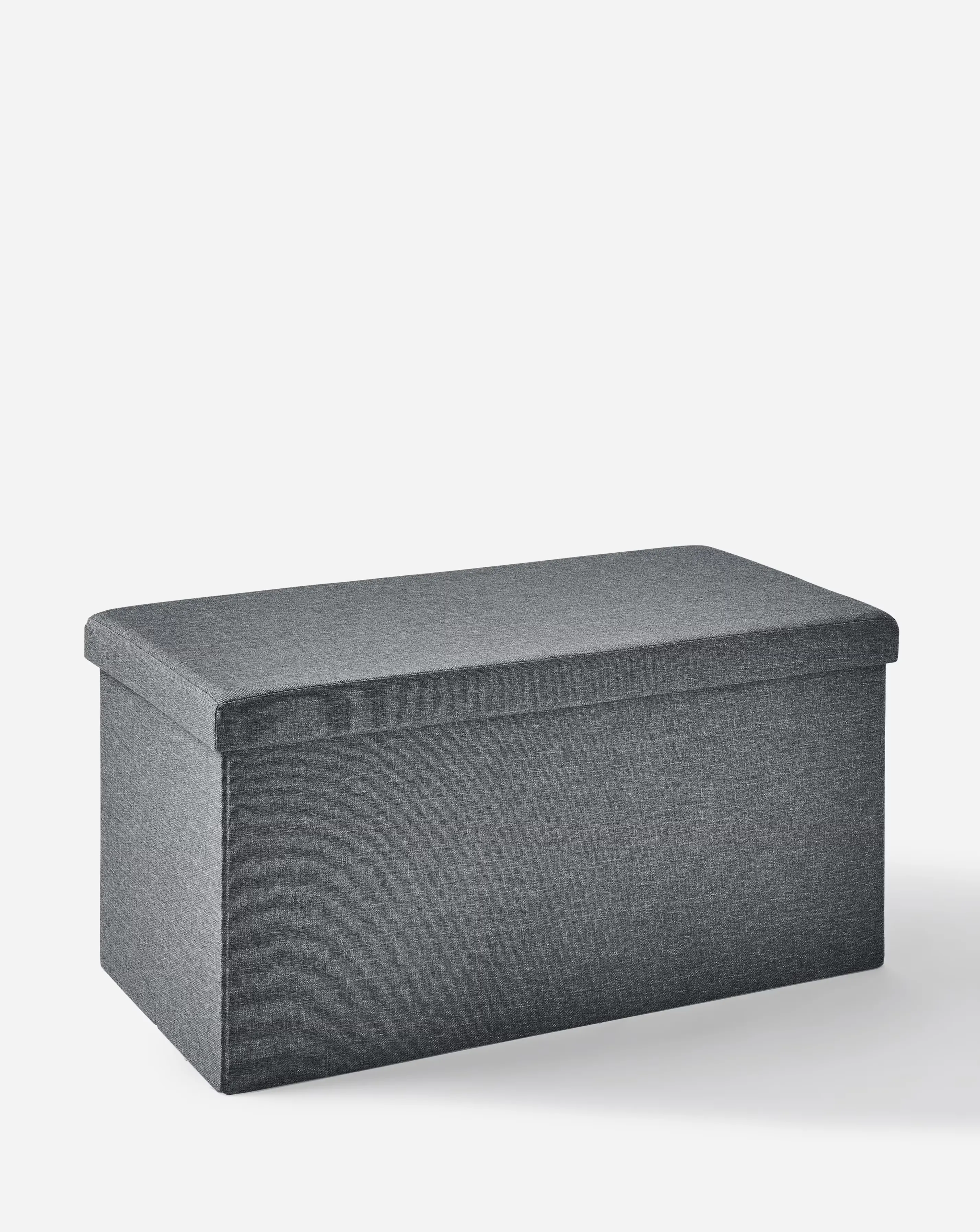 Fabric Foldable Storage Ottoman 2 Fabric Foldable Storage Ottoman