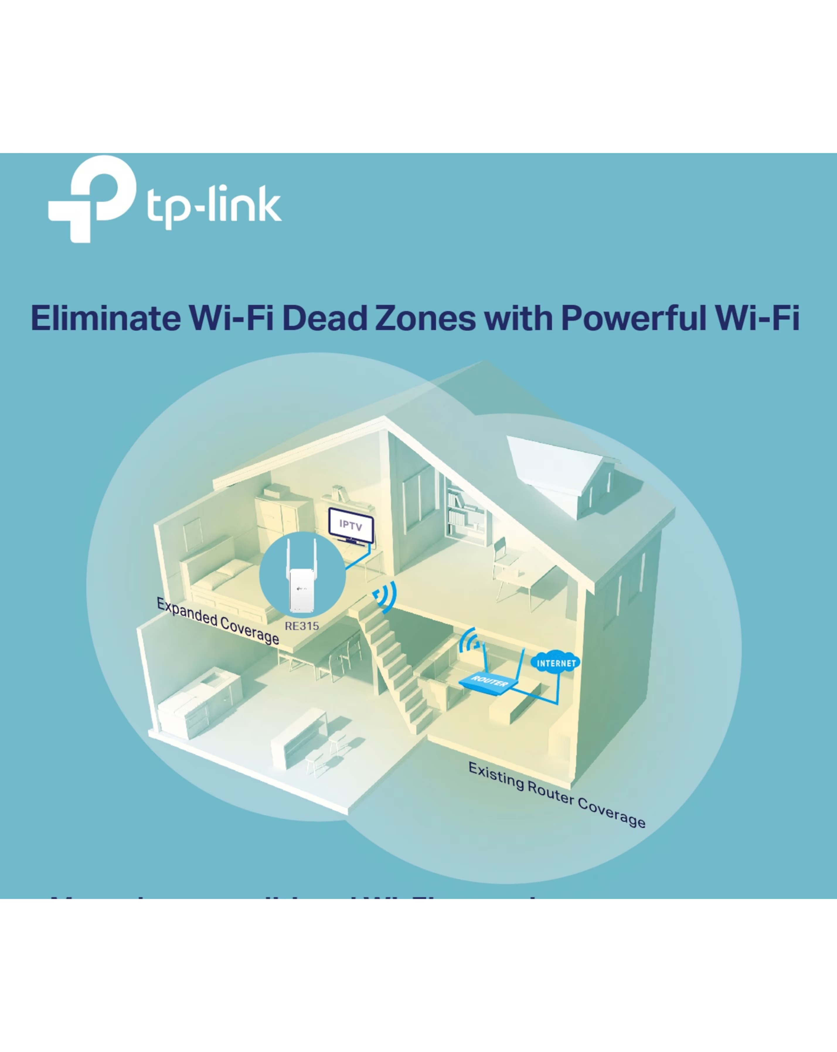 TP-Link AC1200 Dual Band Wi-Fi Range Extender & Booster 3 TP-Link AC1200 Dual Band Wi-Fi Range Extender & Booster