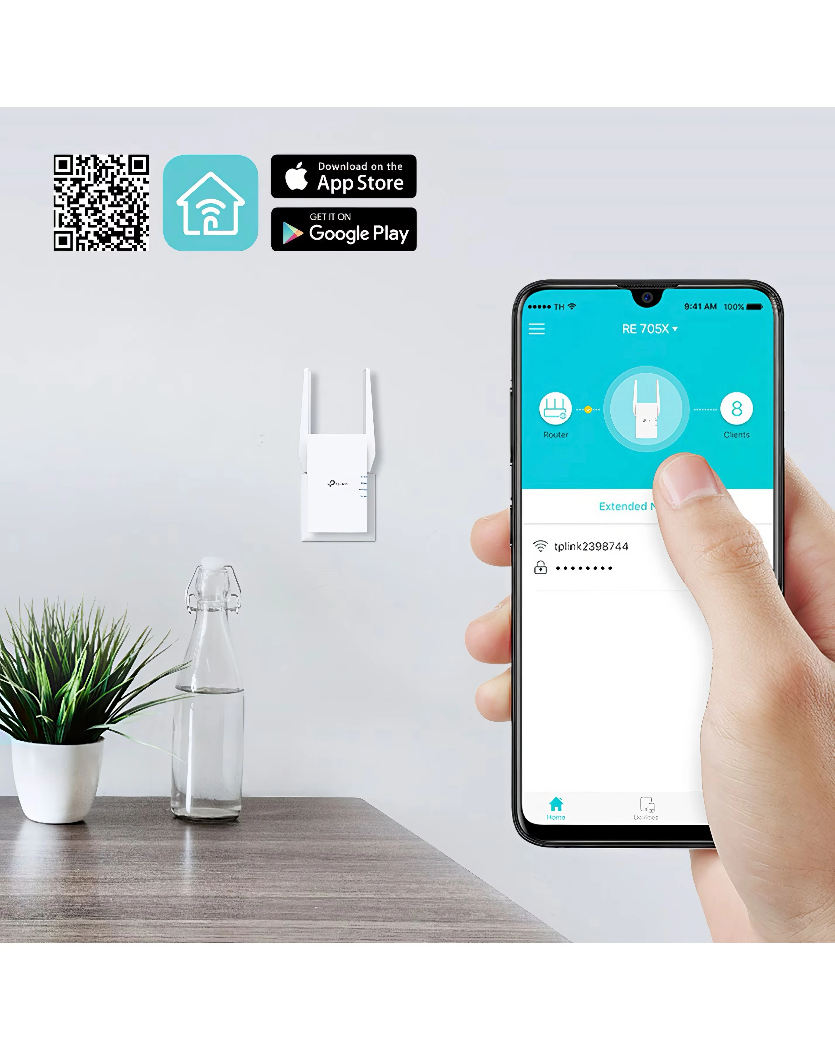 TP-Link AX3000 Wi-Fi 6 Dual Band (Mesh) Range Extender 10 TP-Link AX3000 Wi-Fi 6 Dual Band (Mesh) Range Extender