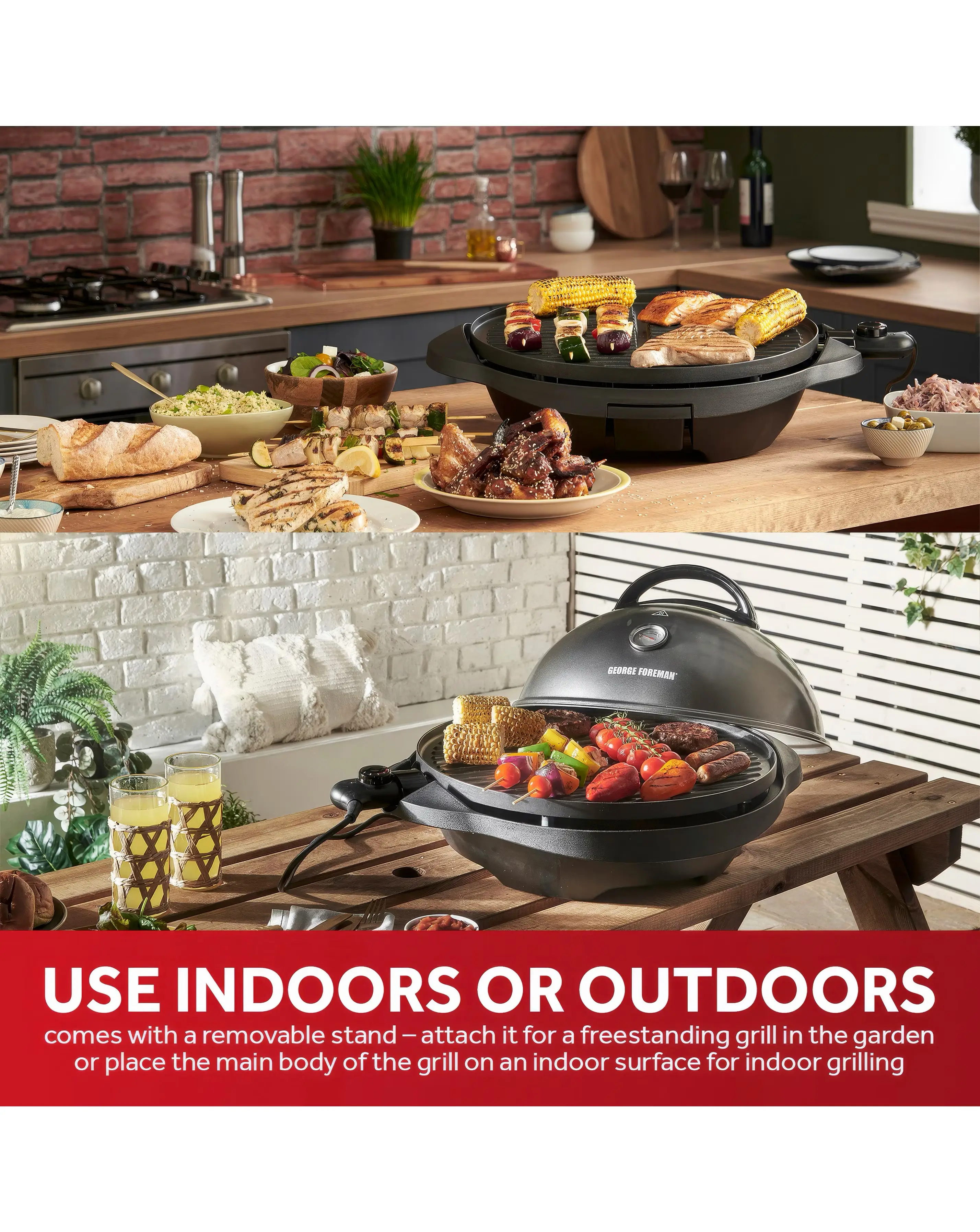 George Foreman 22460 Indoor/Outdoor BBQ Grill 8 George Foreman 22460 Indoor/Outdoor BBQ Grill