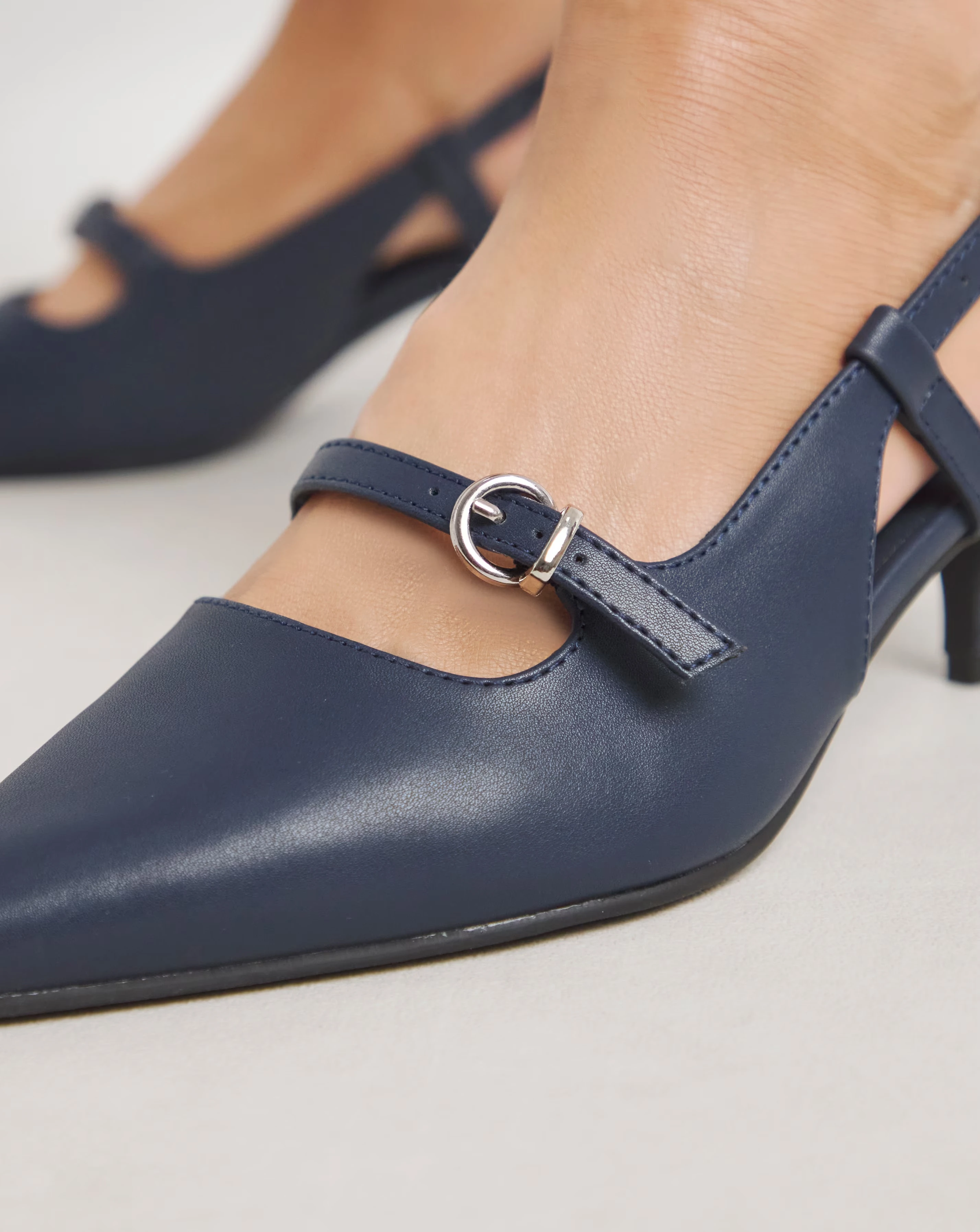 Harriet Pointed Toe Slingback Shoes - Extra Wide Fit (EEE) 3 Harriet Pointed Toe Slingback Shoes - Extra Wide Fit (EEE)
