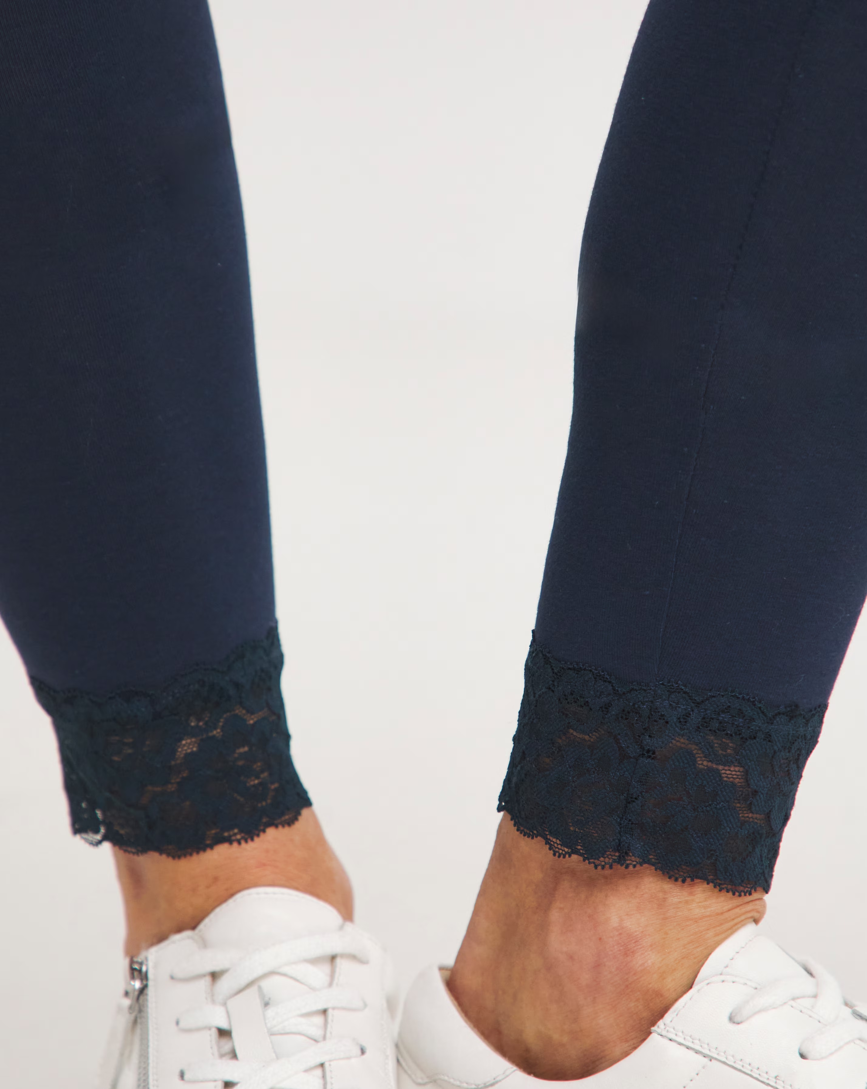 Joe Browns Navy Lace Hem Leggings 3 Joe Browns Navy Lace Hem Leggings