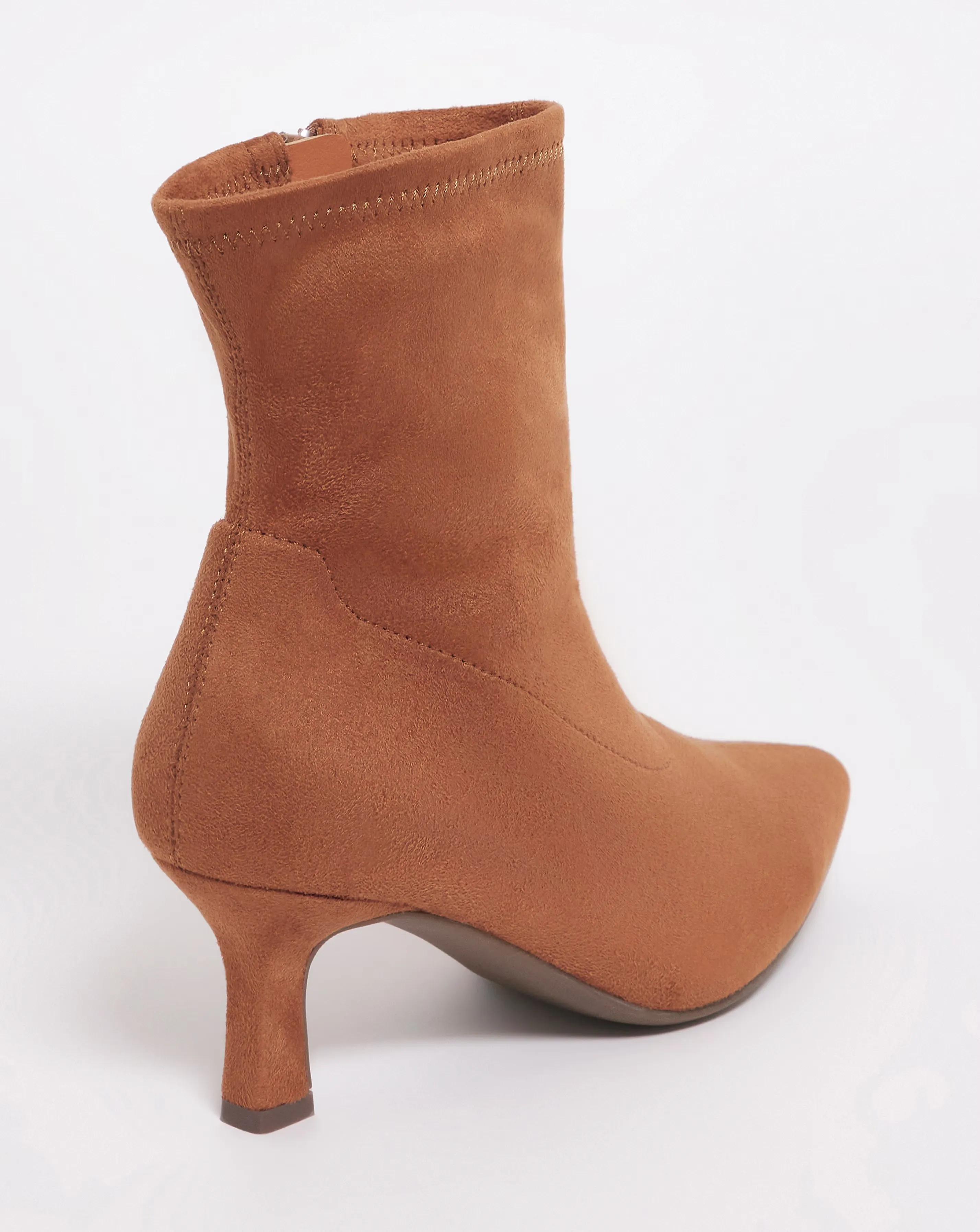 Ally Kitten Heel Sock Boot Wide E Fit 2 Ally Kitten Heel Sock Boot Wide E Fit