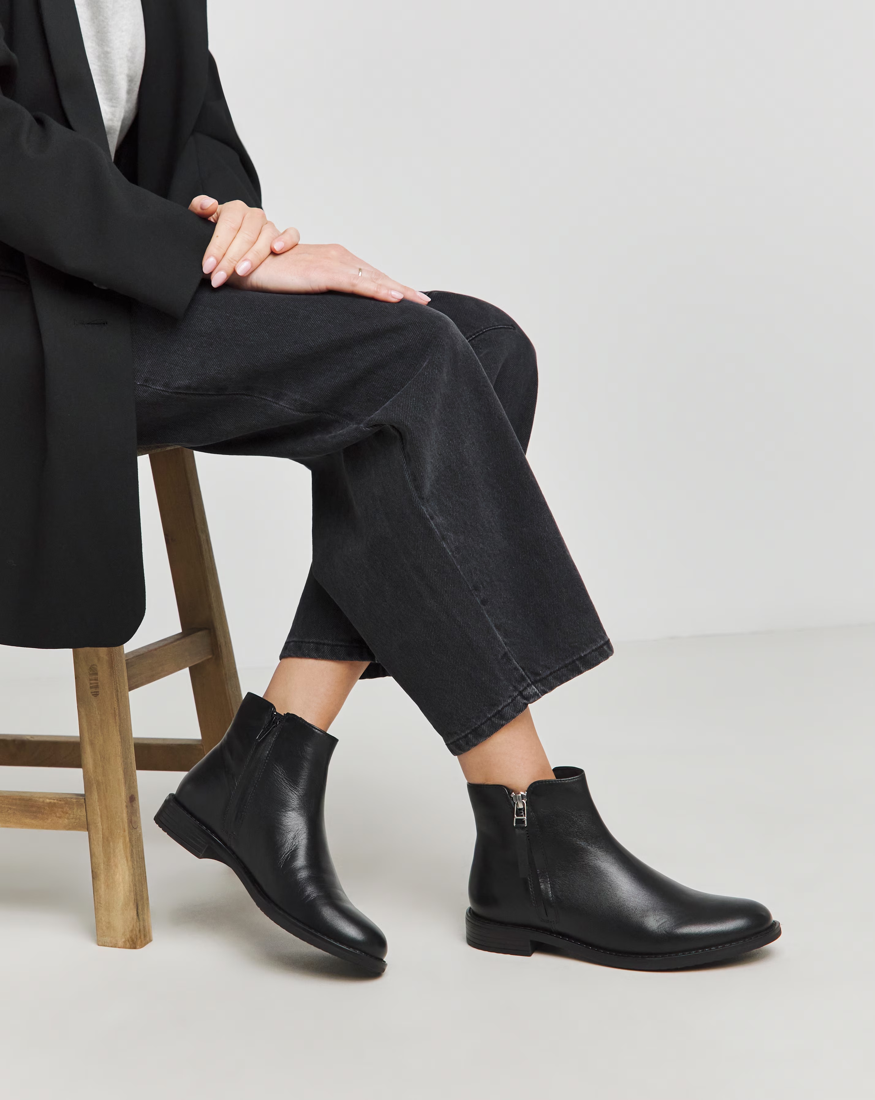 Lucinda Leather Side Zip Boot Wide E Fit 1 Lucinda Leather Side Zip Boot Wide E Fit