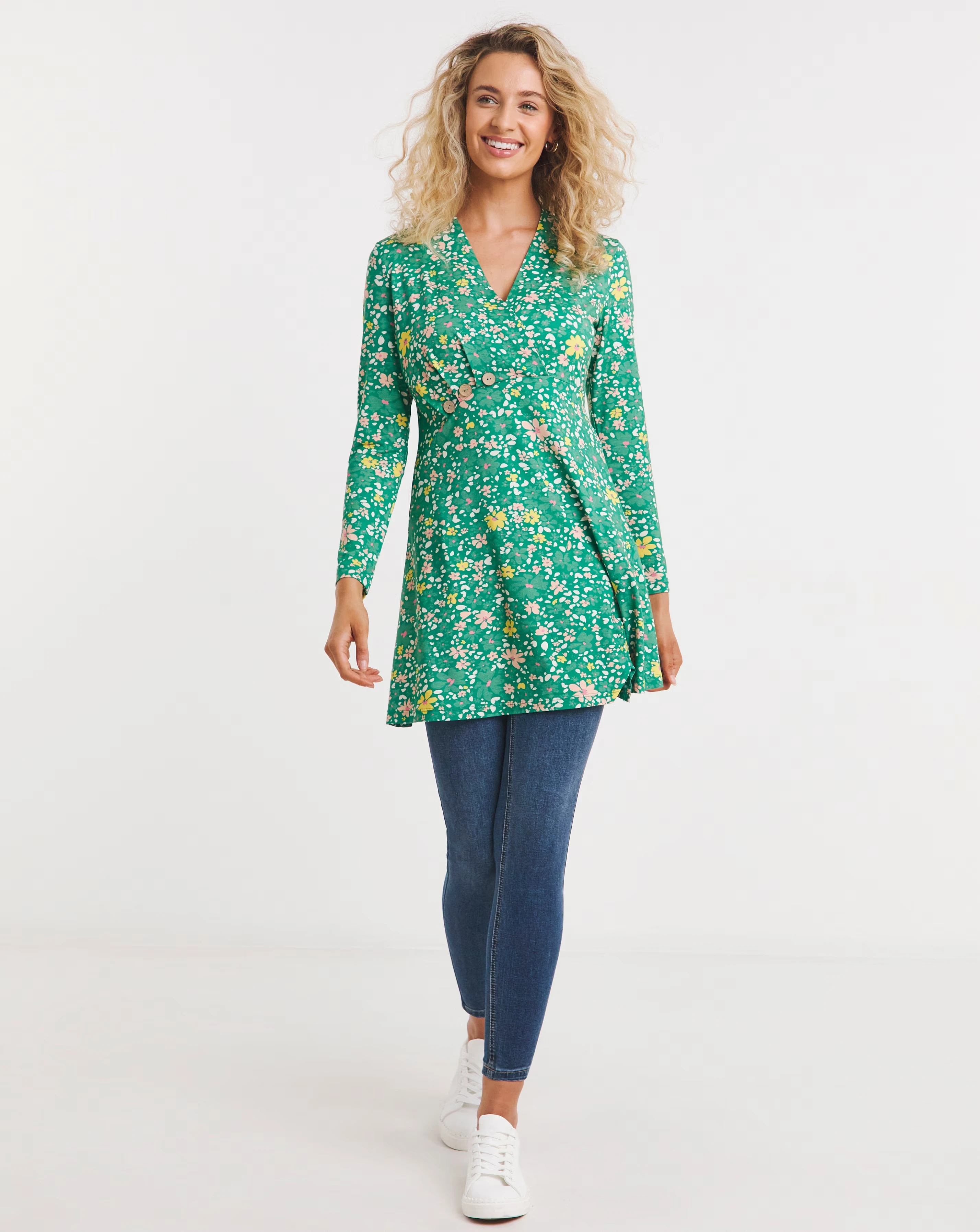 Joe Browns Button Detail Jersey Tunic 2 Joe Browns Button Detail Jersey Tunic