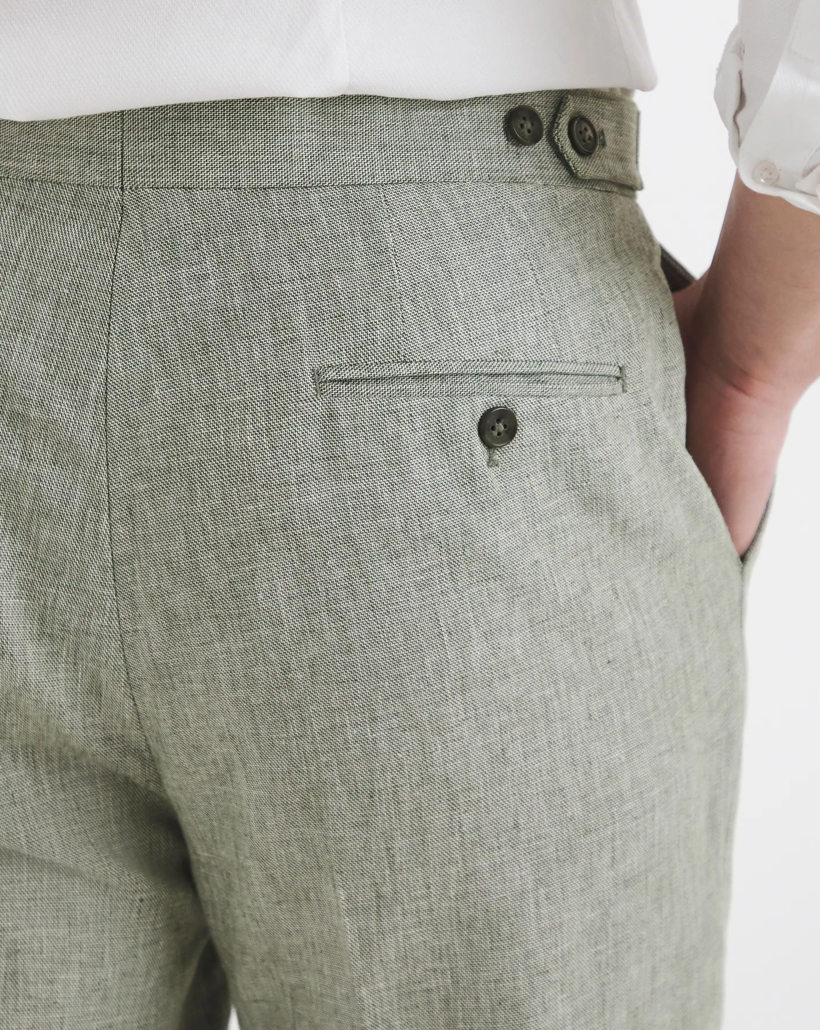 Linen Blend Trouser 3 Linen Blend Trouser