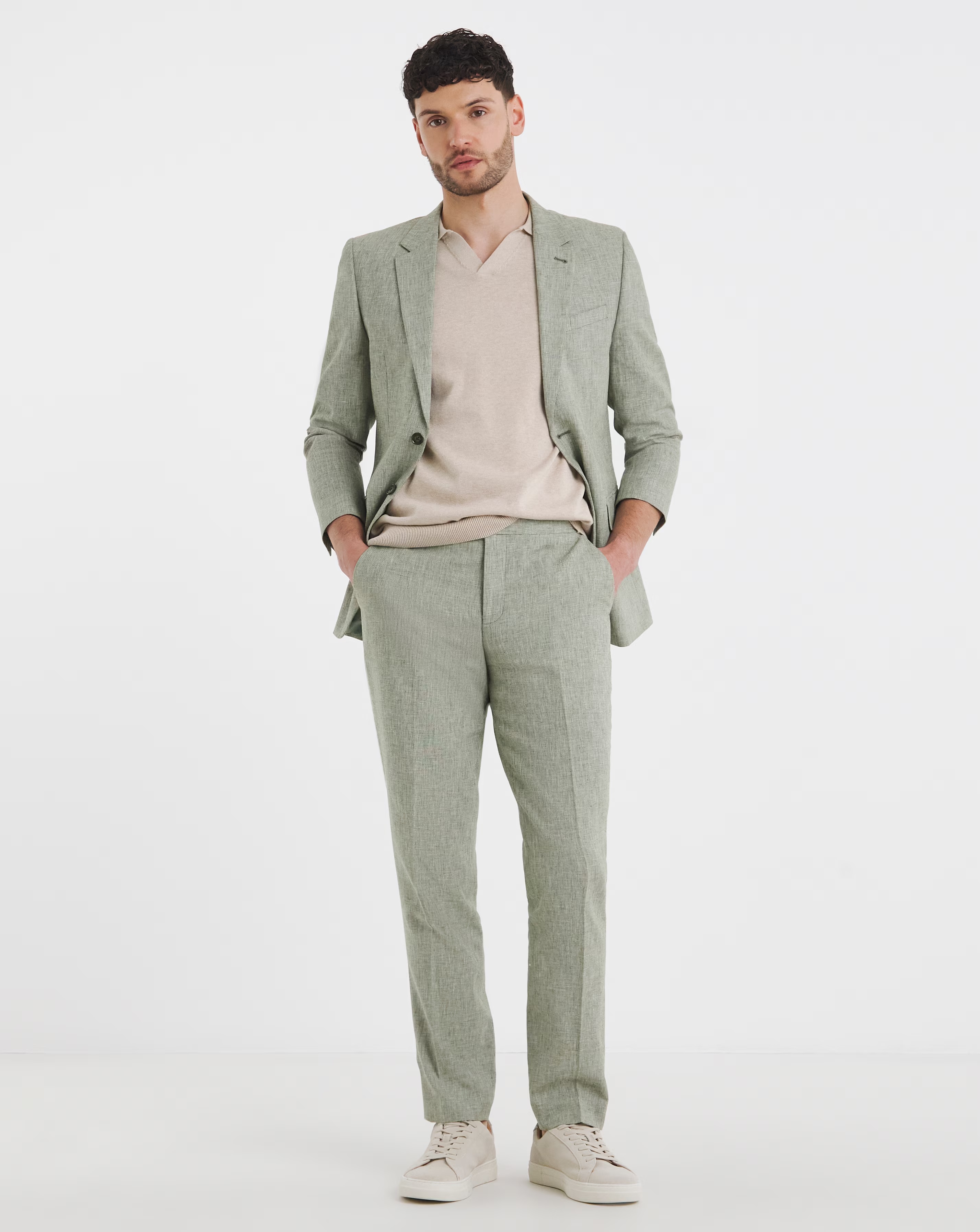 Linen Blend Trouser 5 Linen Blend Trouser