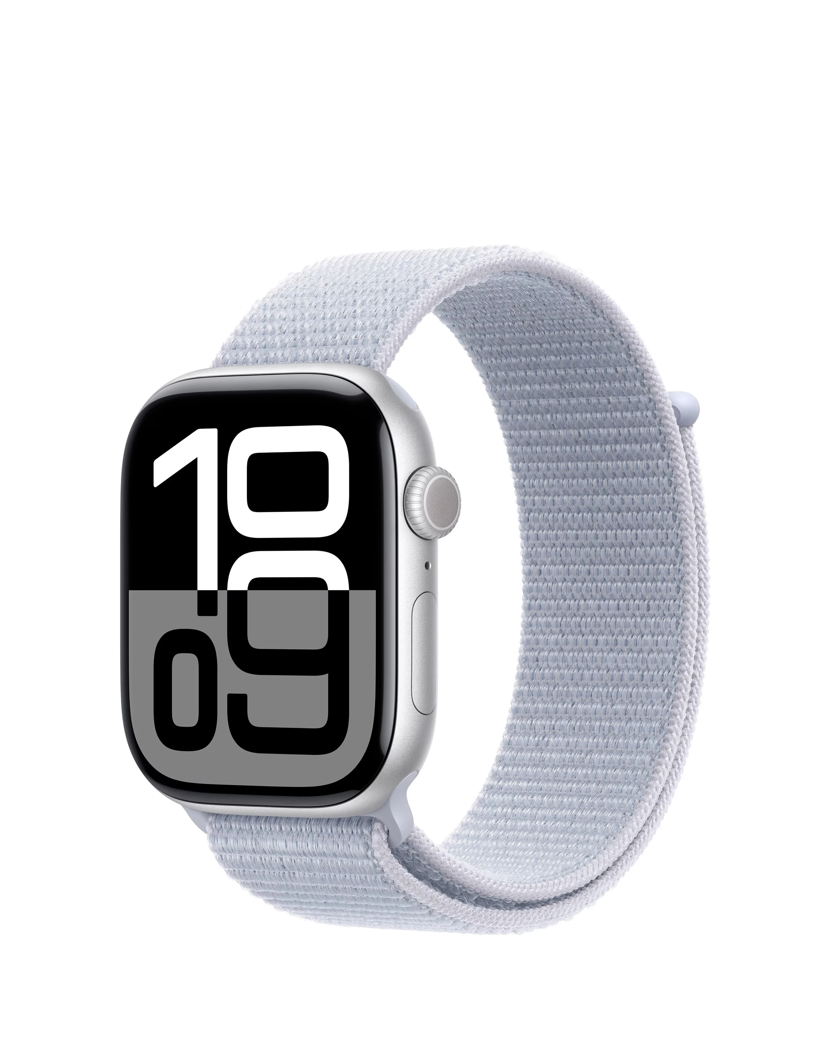 Apple Watch Series 10 GPS 46mm Silver Aluminium Case with Blue Cloud Sport Loop 1 Apple Watch Series 10 GPS 46mm Silver Aluminium Case with Blue Cloud Sport Loop