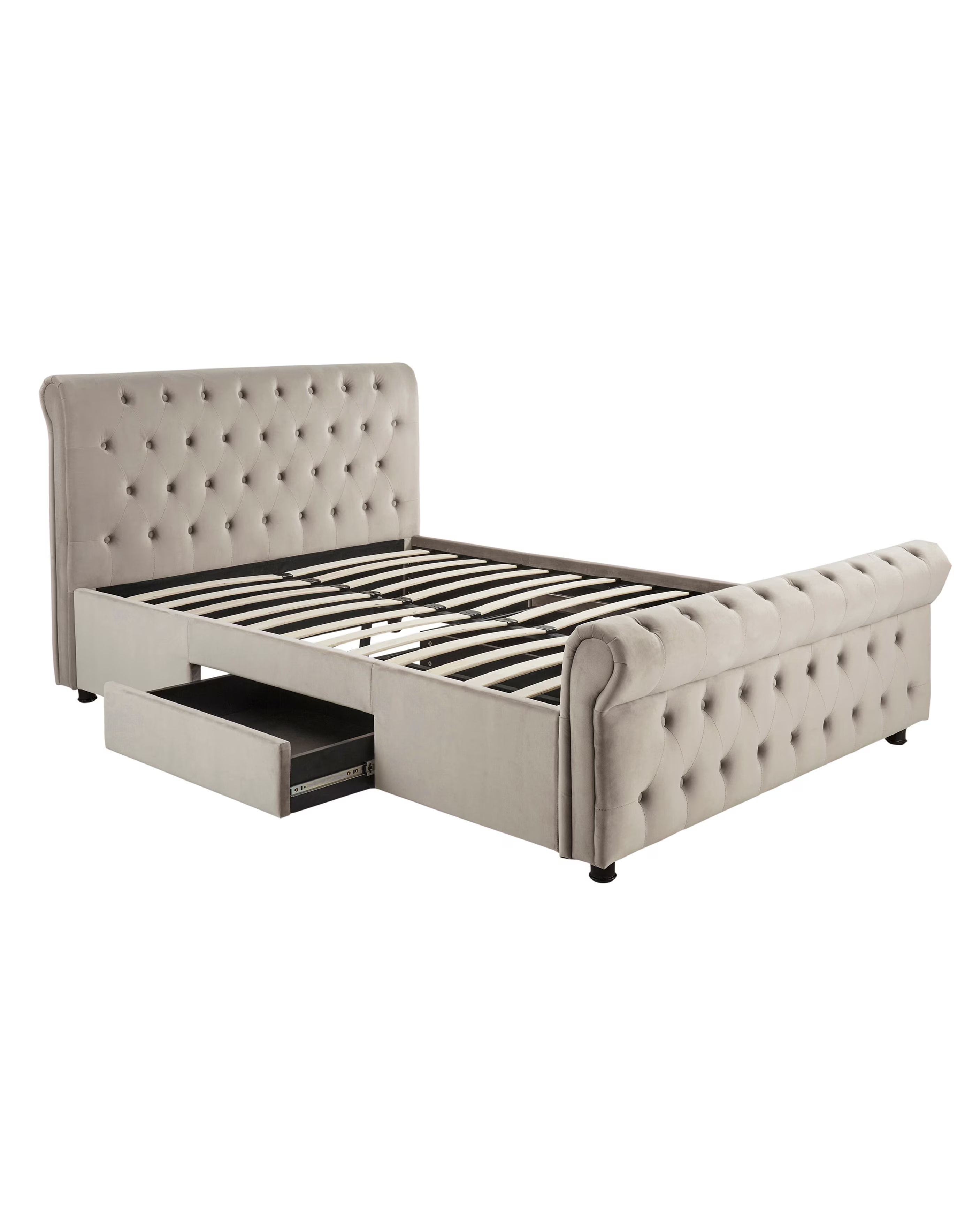 Kingston Velvet Storage Bed Frame 6 Kingston Velvet Storage Bed Frame