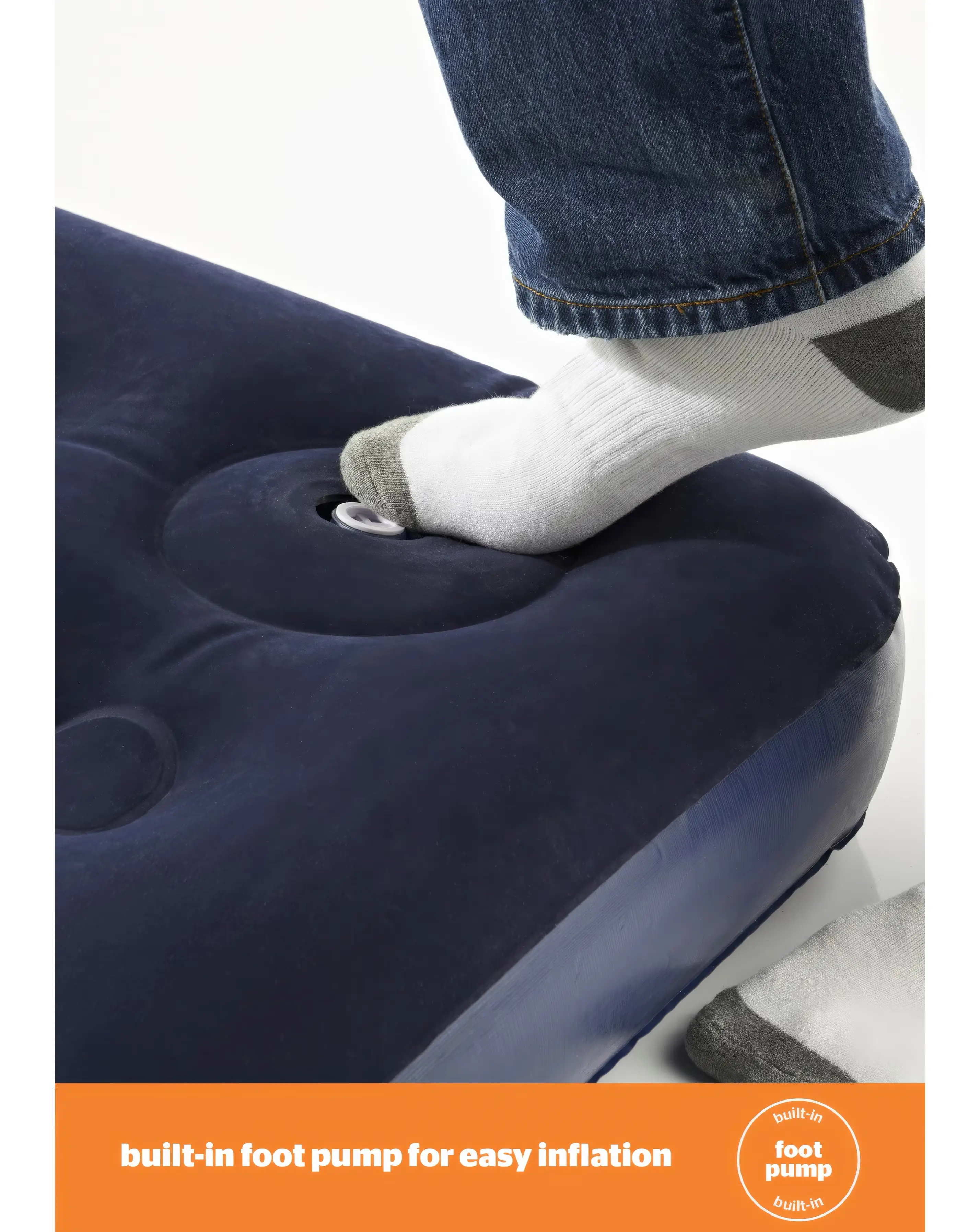 Silentnight Deluxe Airbed with Footpump - Single 3 Silentnight Deluxe Airbed with Footpump - Single