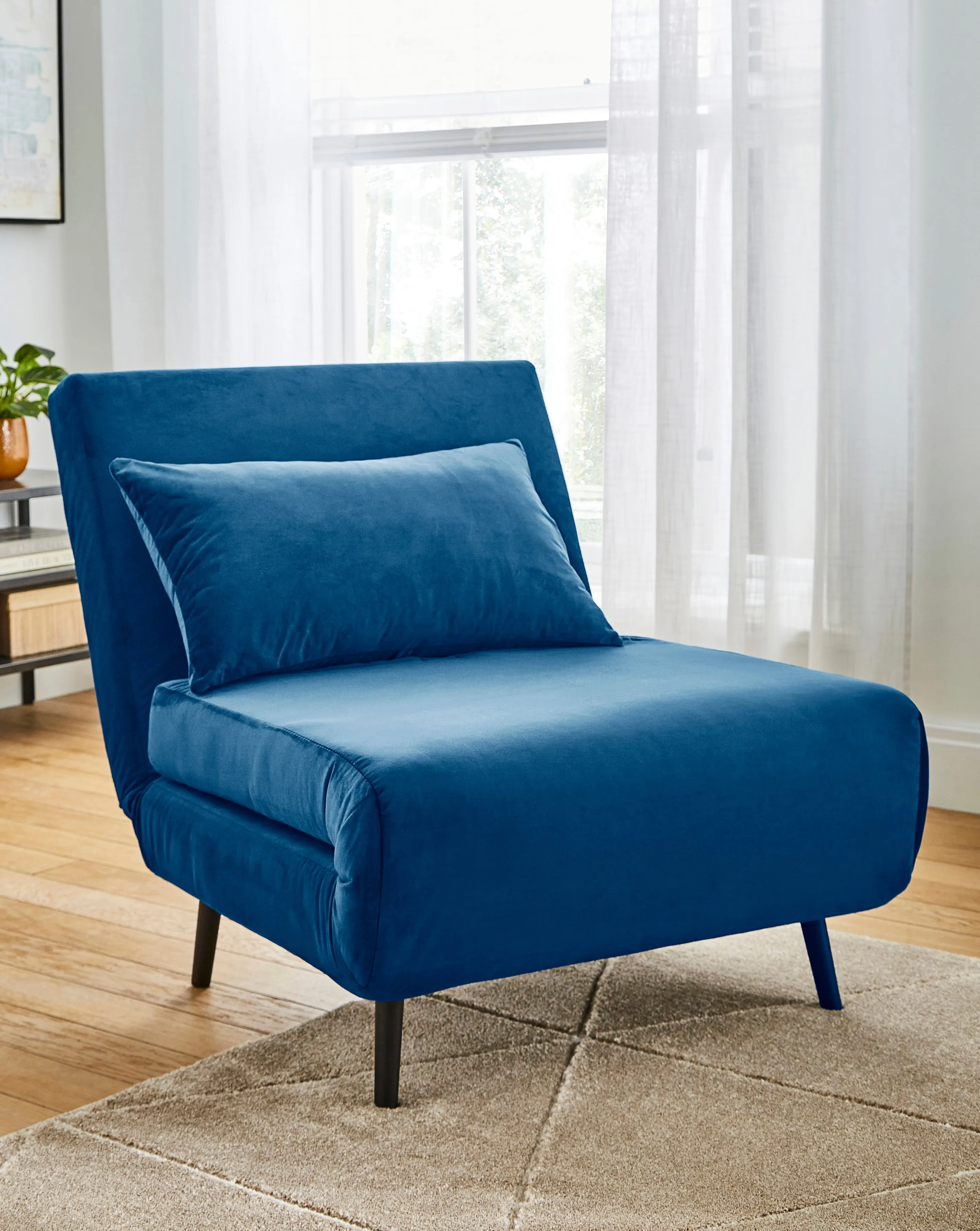 Lena Velvet Chair Bed 1 Lena Velvet Chair Bed
