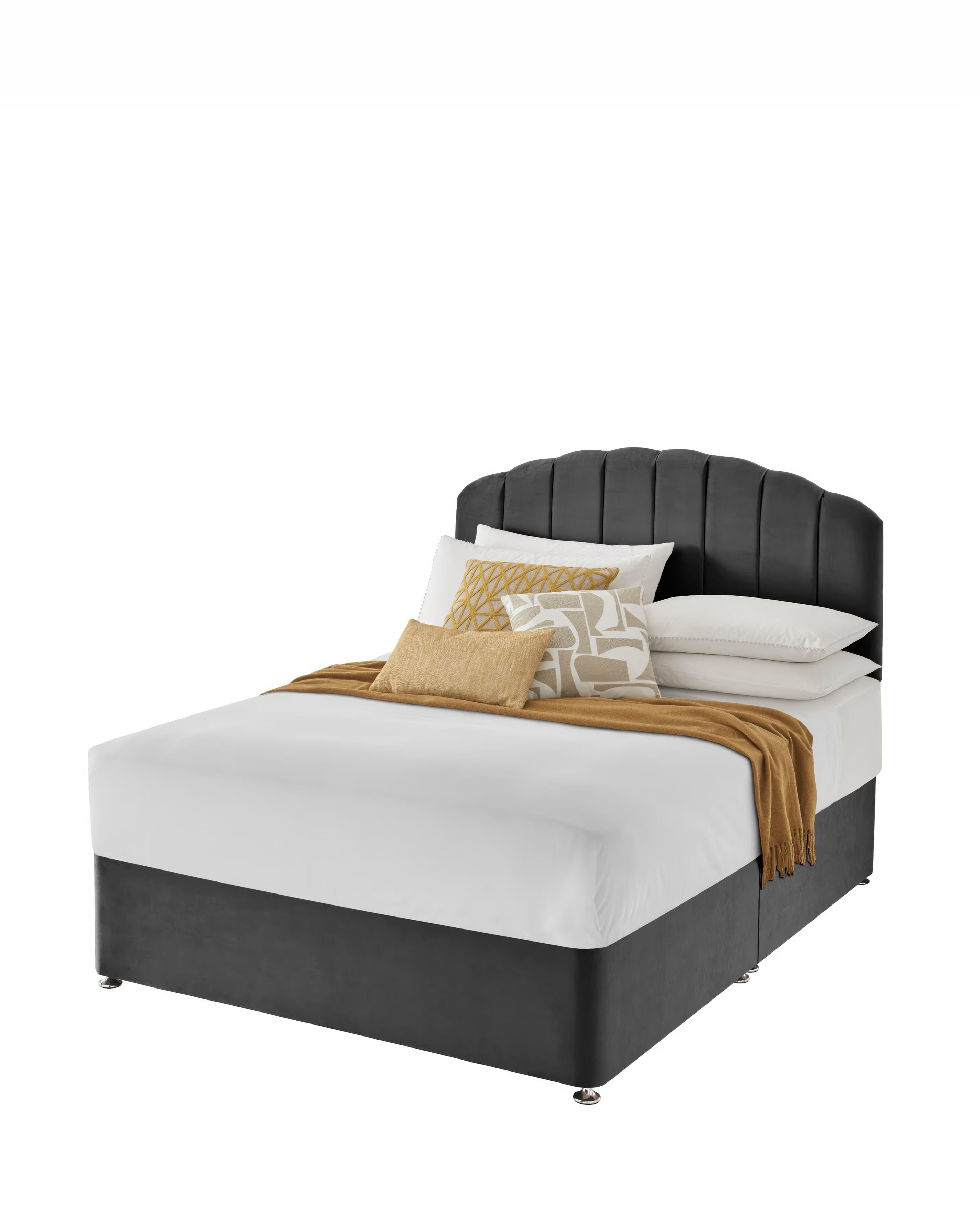 Silentnight Velvet Divan Base Only 3 Silentnight Velvet Divan Base Only