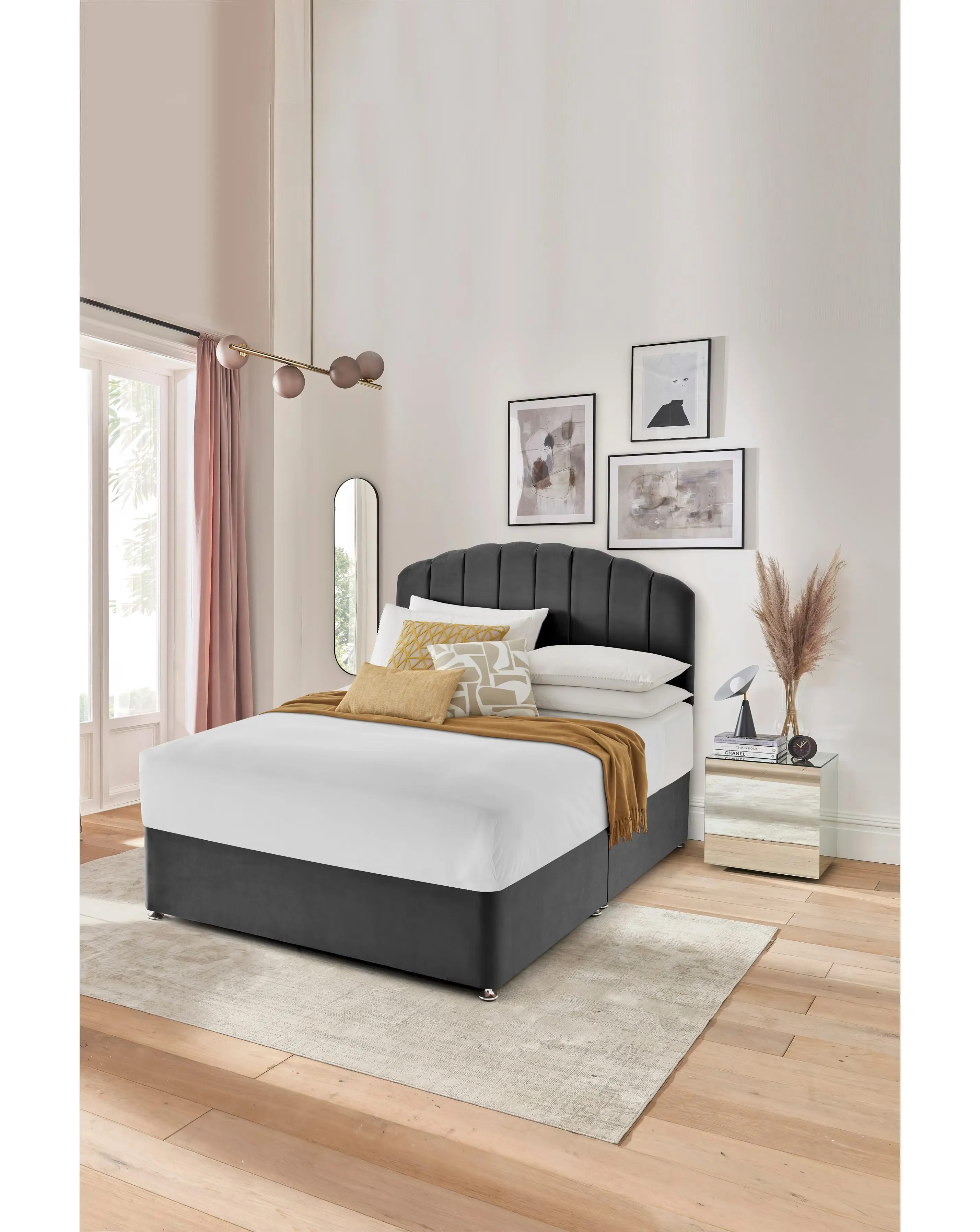 Silentnight Velvet Divan Base Only 4 Silentnight Velvet Divan Base Only