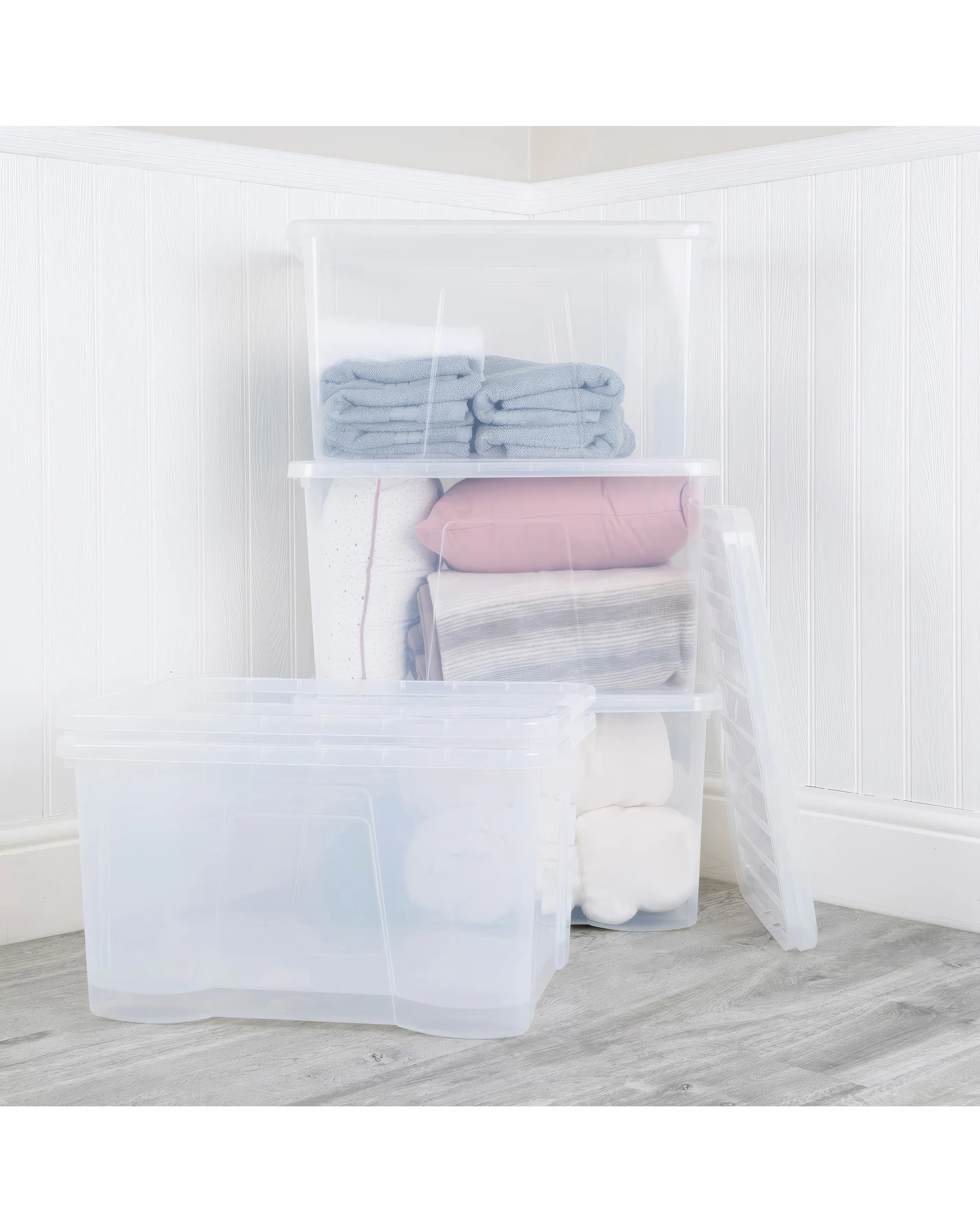 Wham Crystal 60L Box and Lid 5pk 5 Wham Crystal 60L Box and Lid 5pk