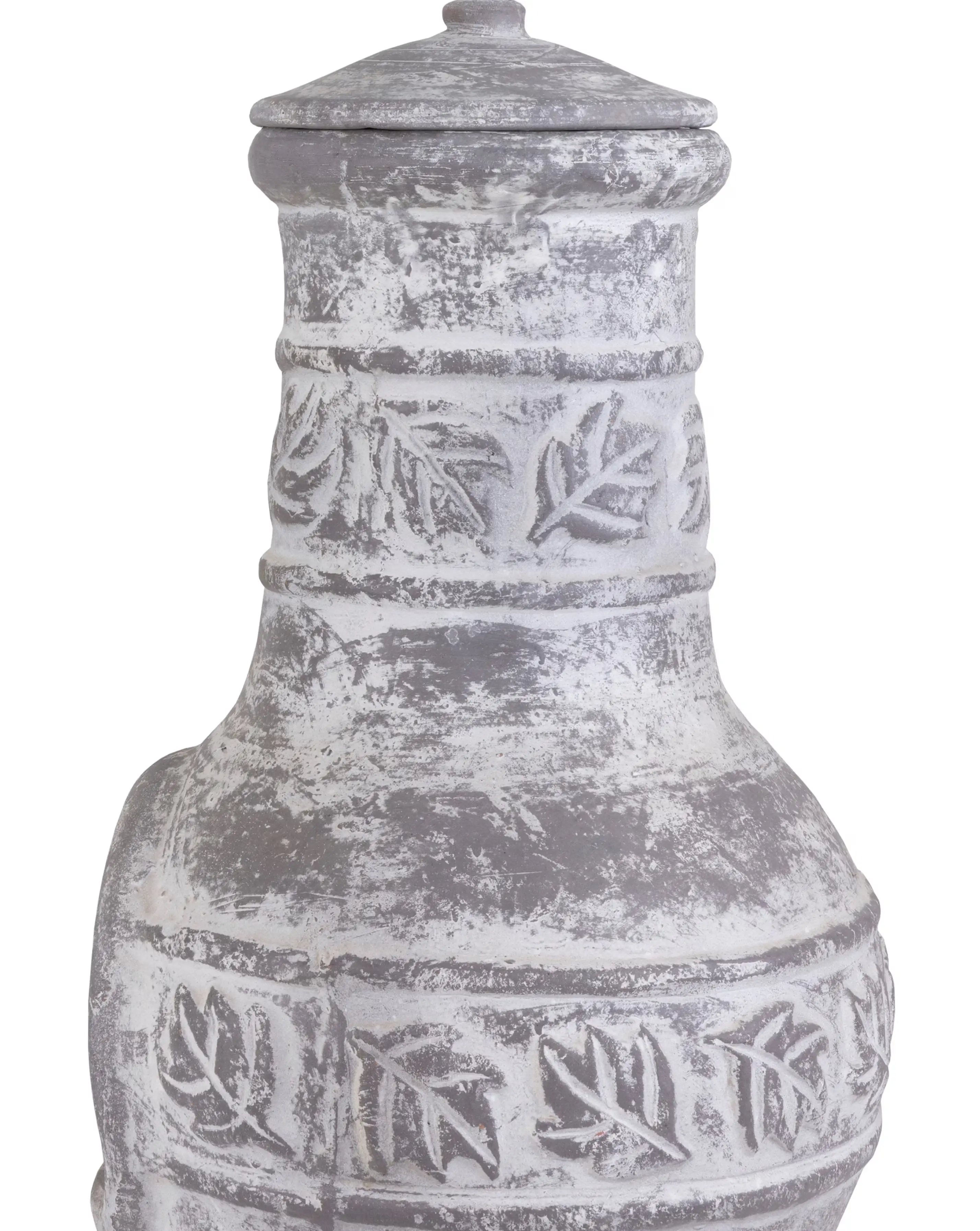 Charles Bentley Acopulco Grey Clay Chiminea 5 Charles Bentley Acopulco Grey Clay Chiminea