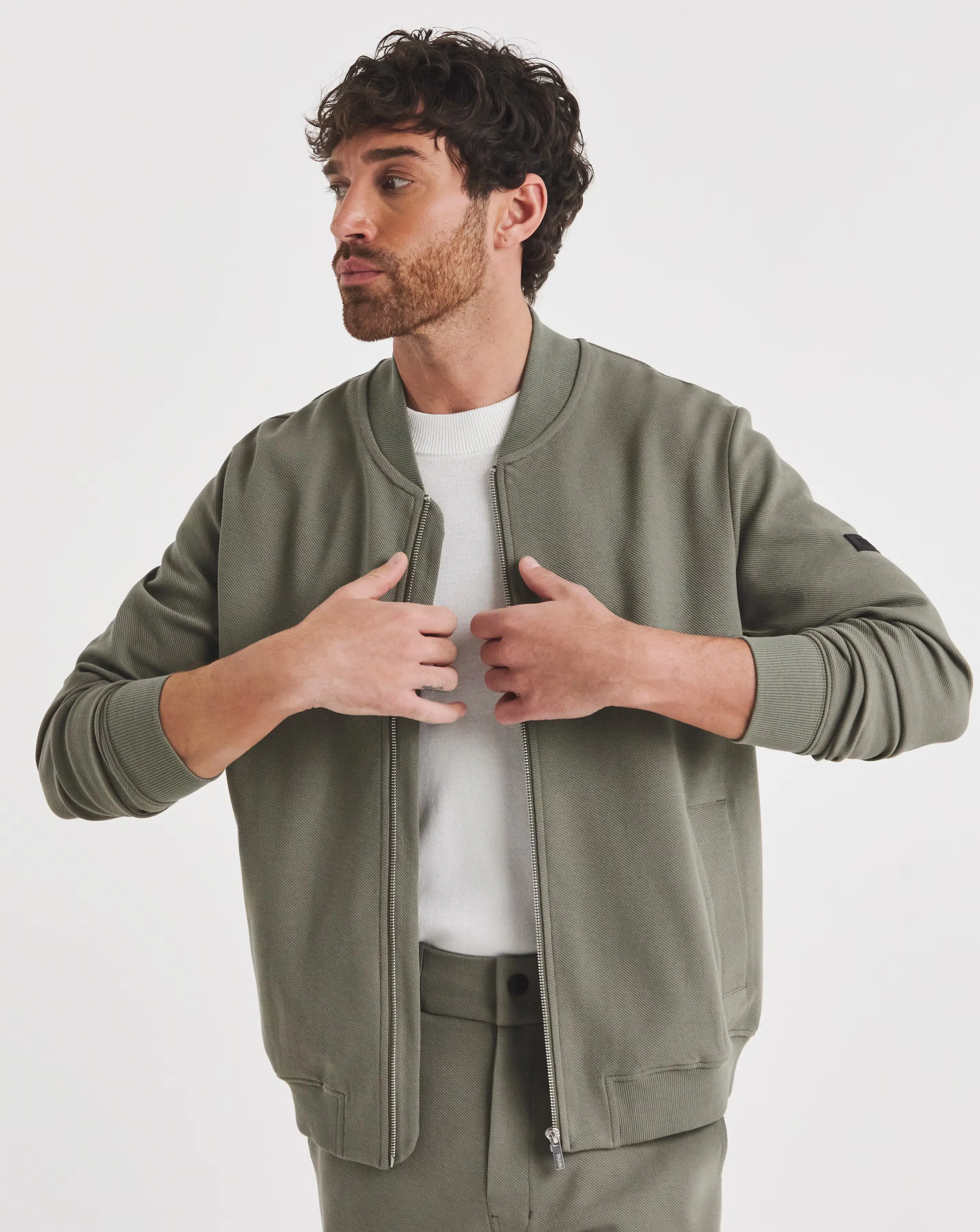 Folio Twill Bomber- Khaki 1 Folio Twill Bomber- Khaki