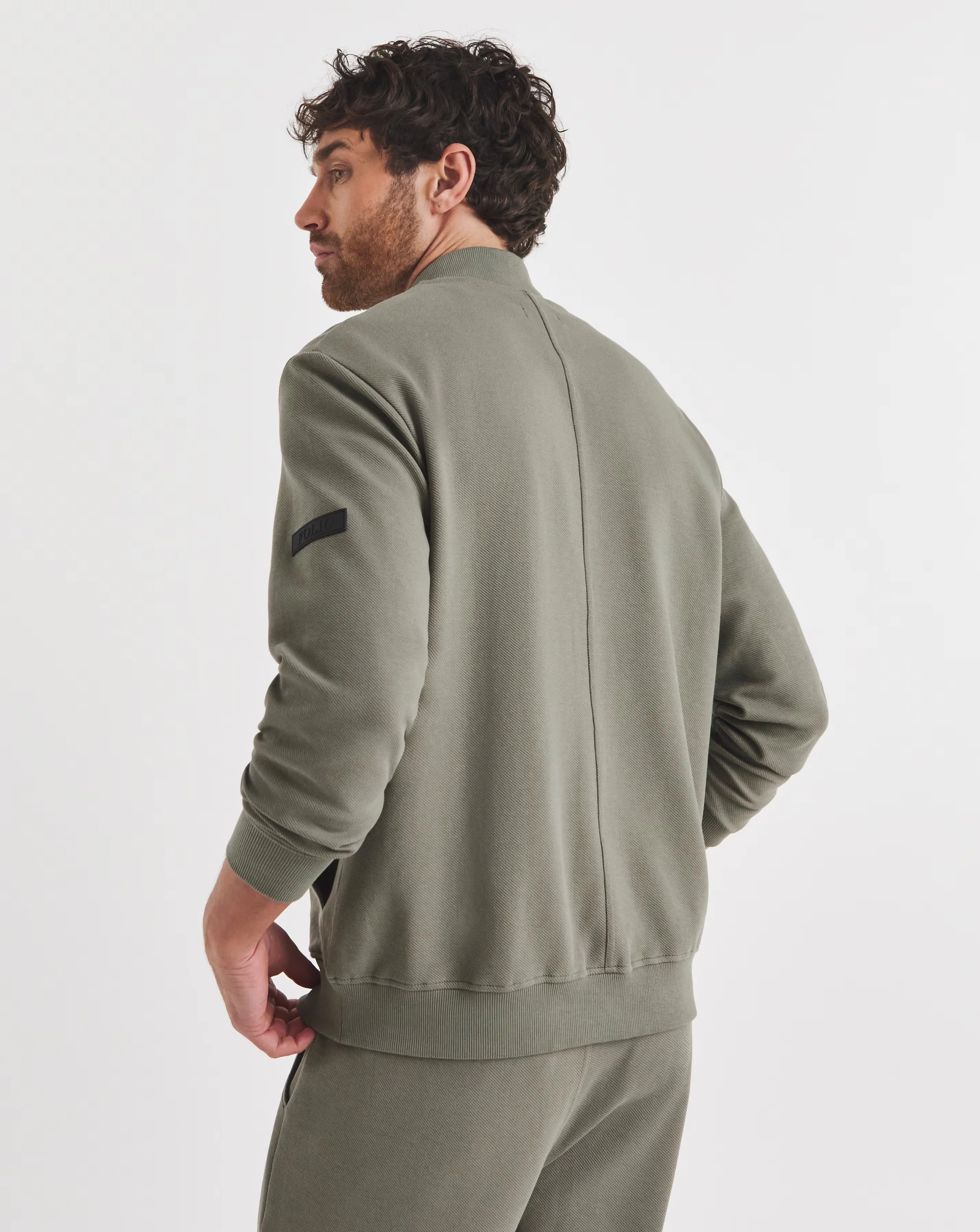 Folio Twill Bomber- Khaki 5 Folio Twill Bomber- Khaki