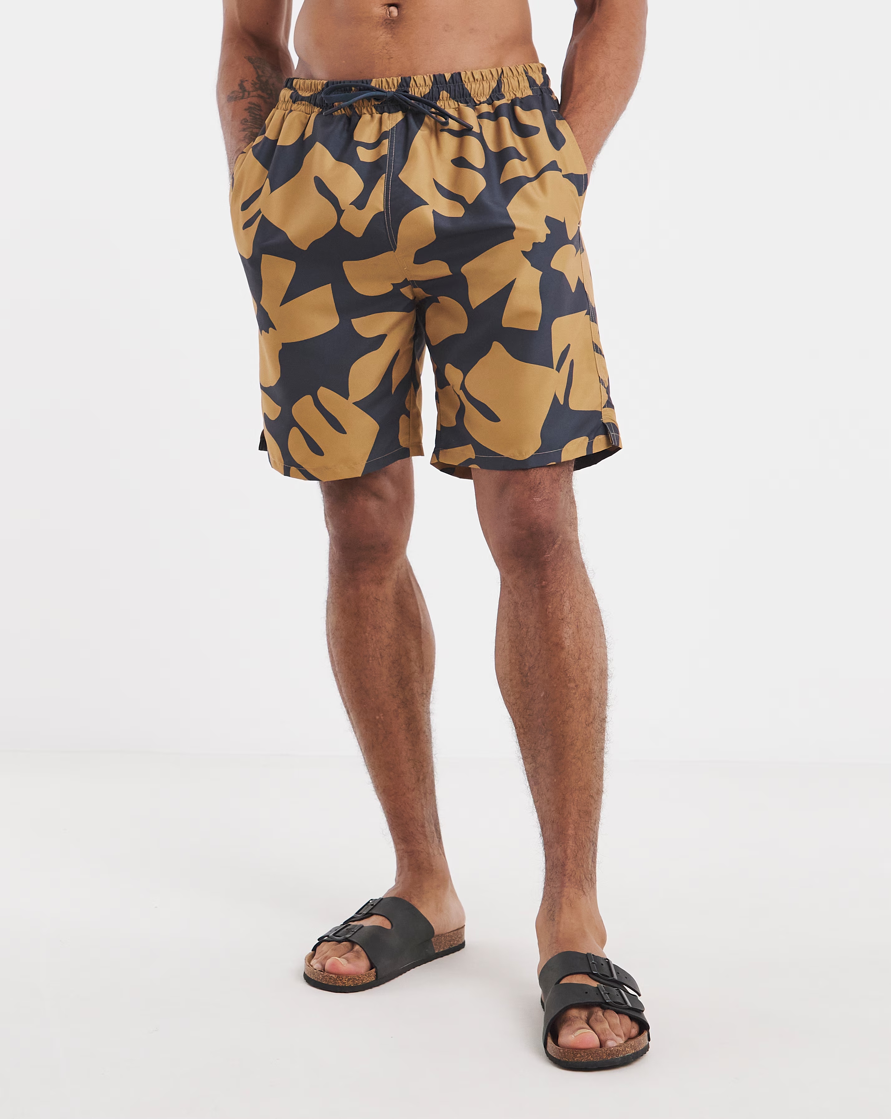 Abstract Palm Printed Swim 2 Abstract Palm Printed Swim