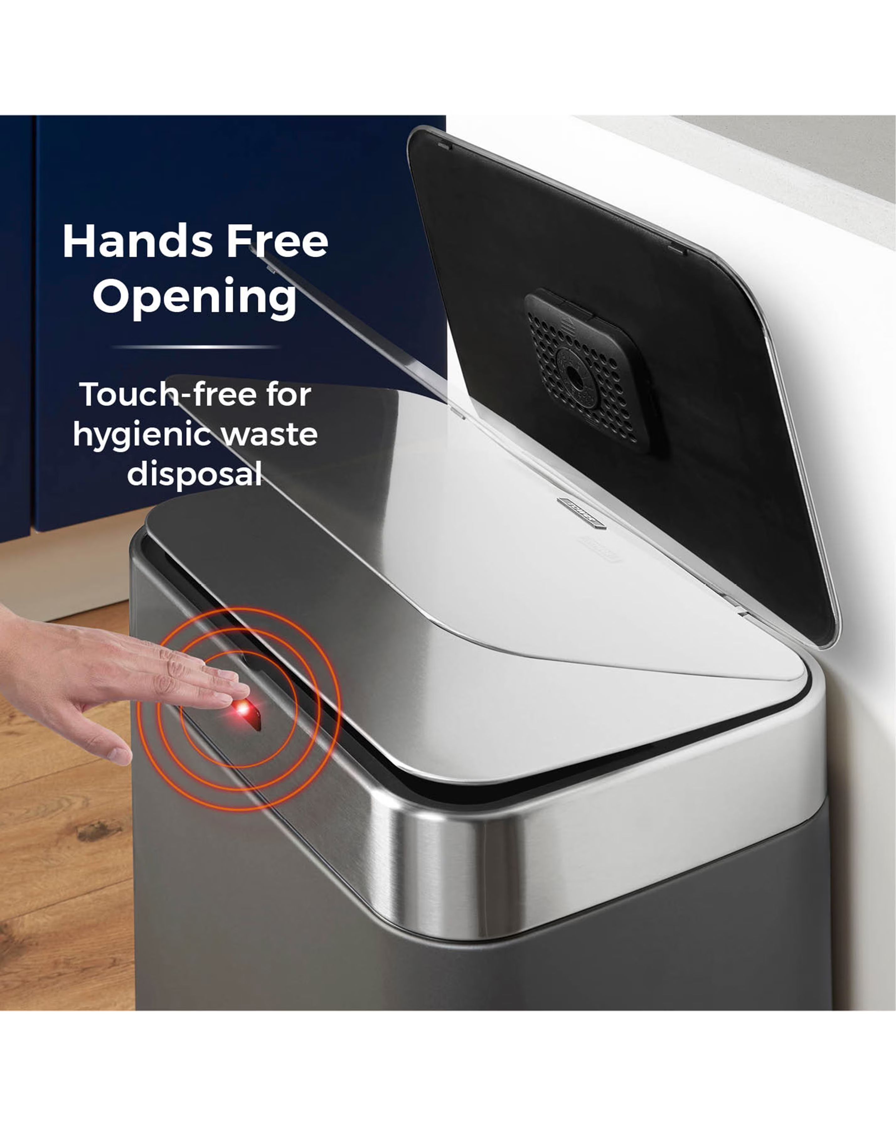 Tower 75L Sensor Bin Titanium 7 Tower 75L Sensor Bin Titanium