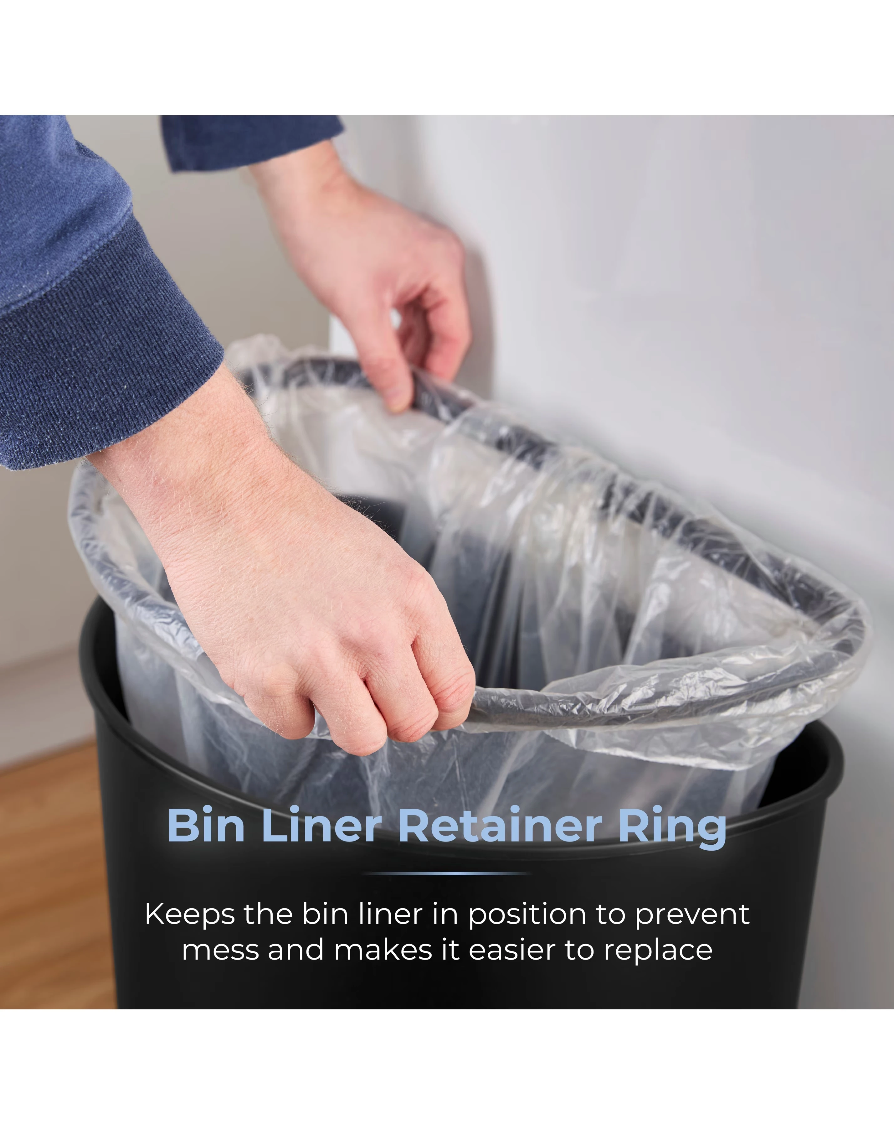 Tower Black 50L Curved Sensor Bin 5 Tower Black 50L Curved Sensor Bin
