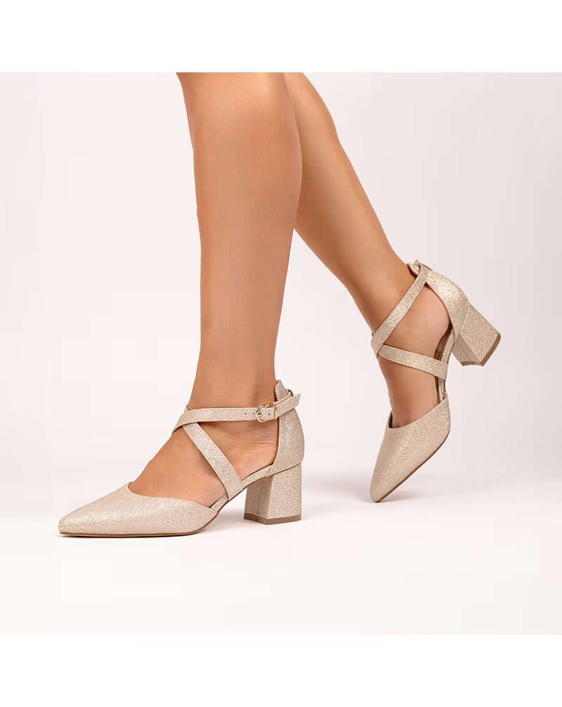 Paradox London Farrah Wide E Fit Block Heel Courts 4 Paradox London Farrah Wide E Fit Block Heel Courts