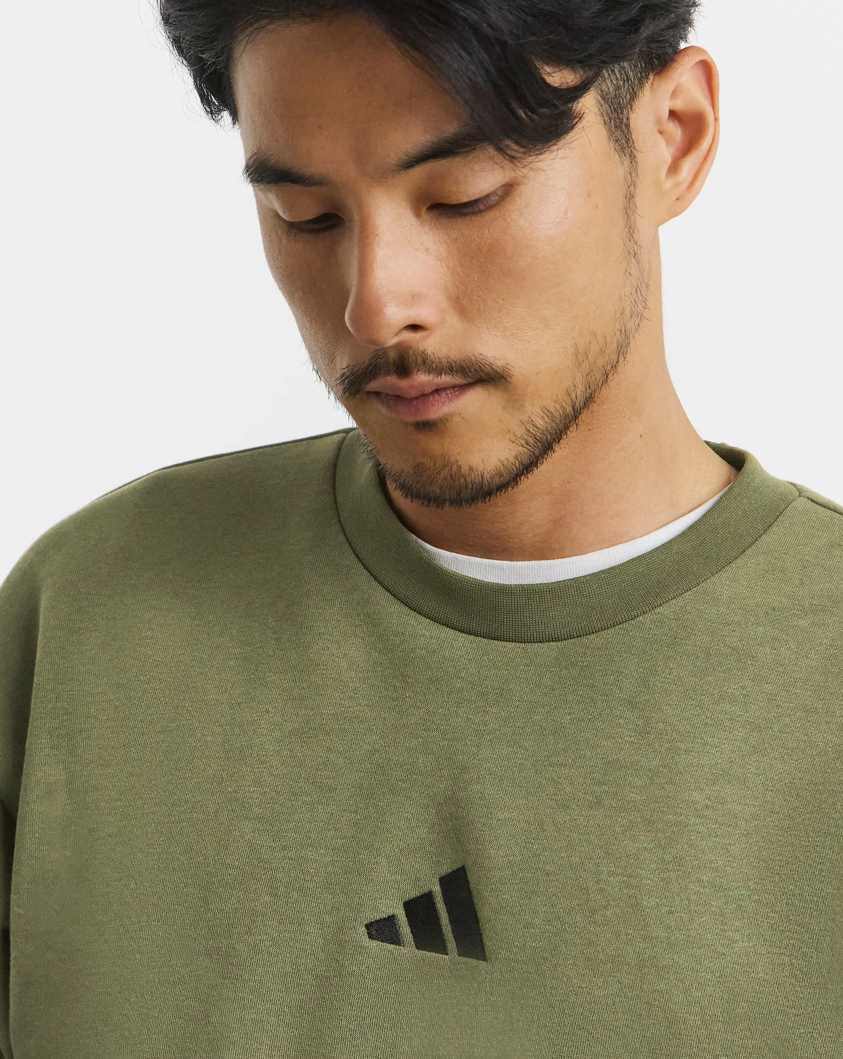adidas 3 Stripes Fleece Sweatshirt 3 adidas 3 Stripes Fleece Sweatshirt