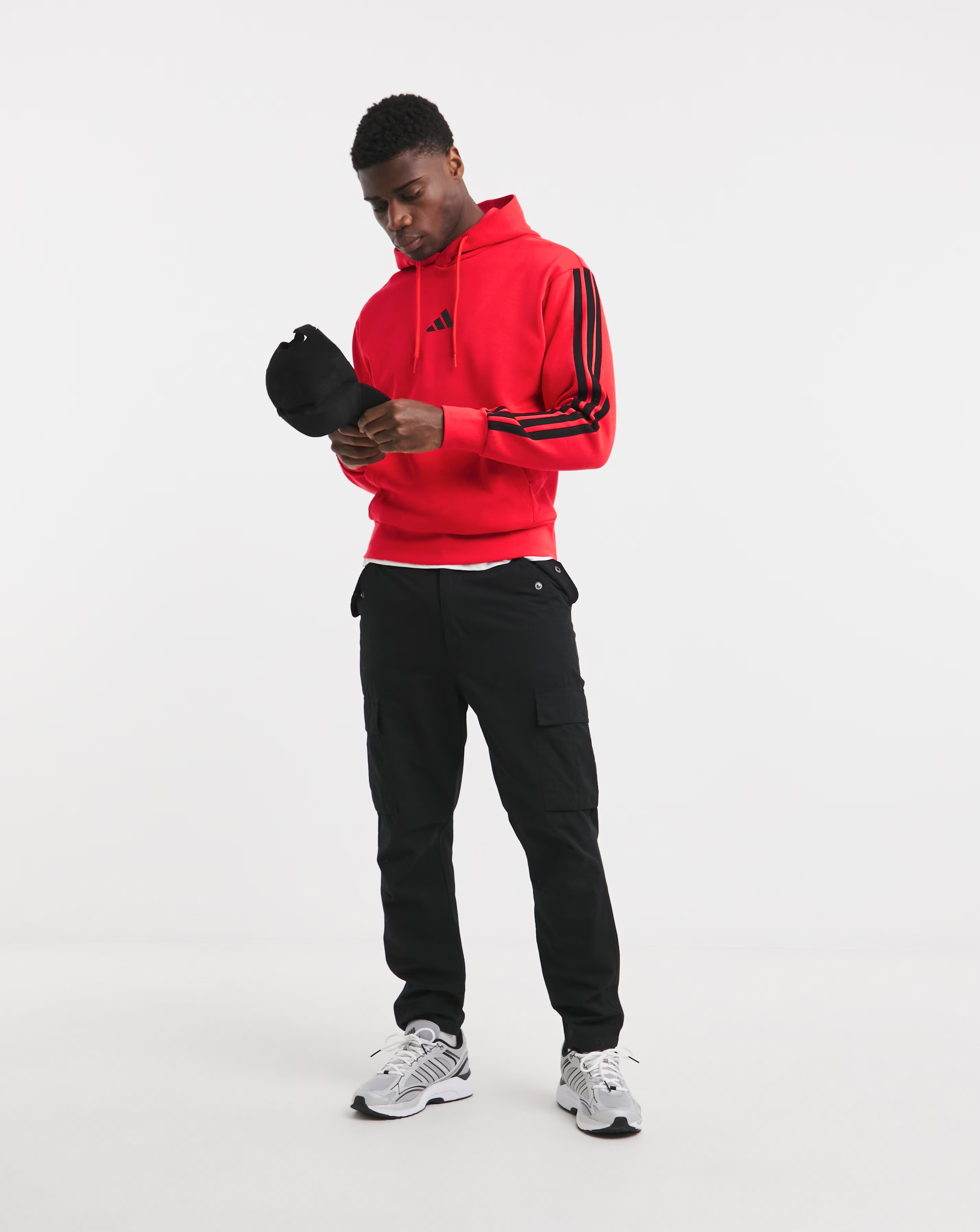 adidas 3 Stripes Fleece Hoodie 2 adidas 3 Stripes Fleece Hoodie