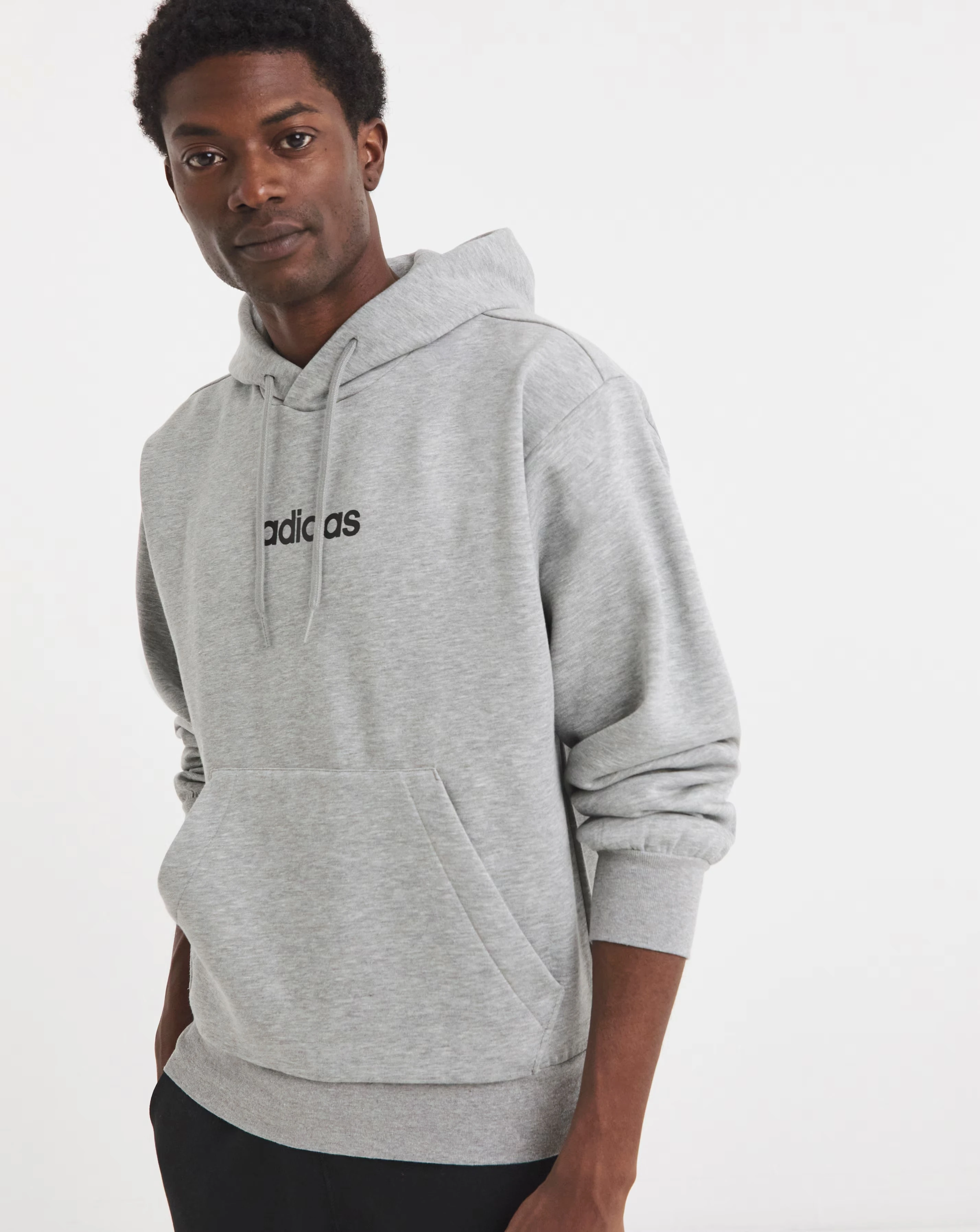 adidas Linear Logo Fleece Hoodie 1 adidas Linear Logo Fleece Hoodie