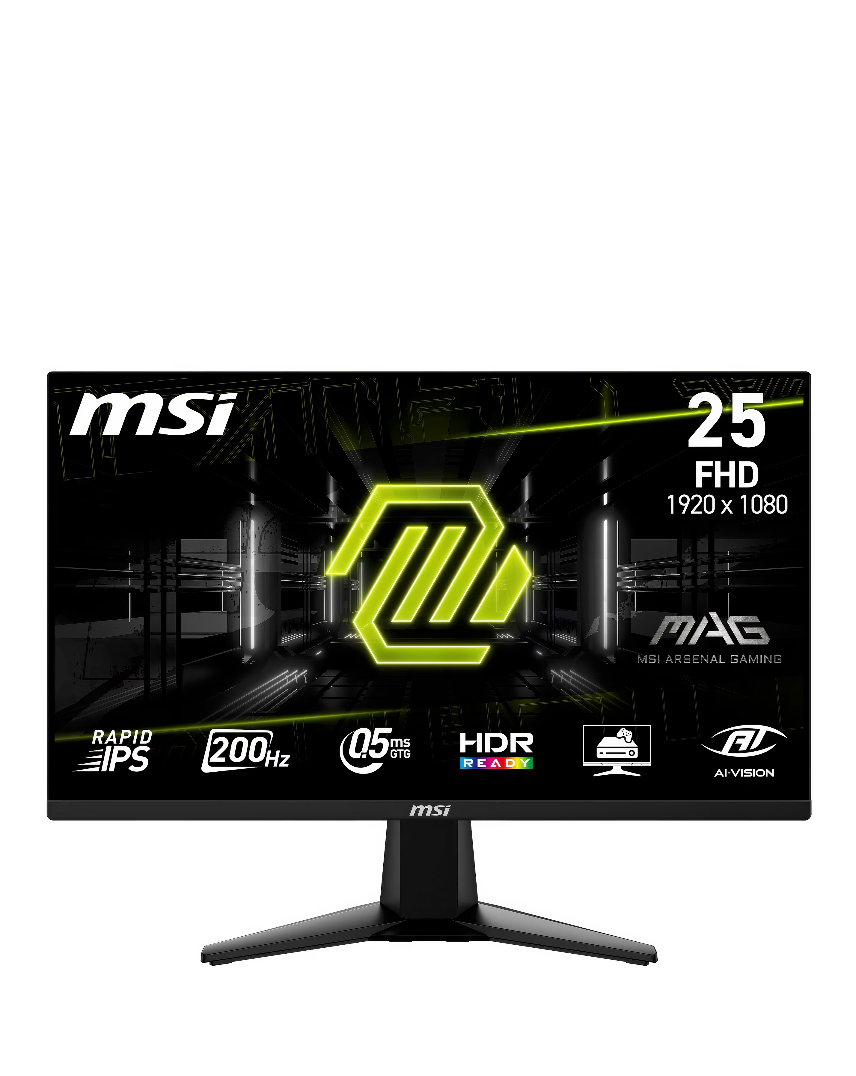 MSI MAG 255F E20 24in FHD 200Hz 0.5ms AI Vision Gaming Monitor