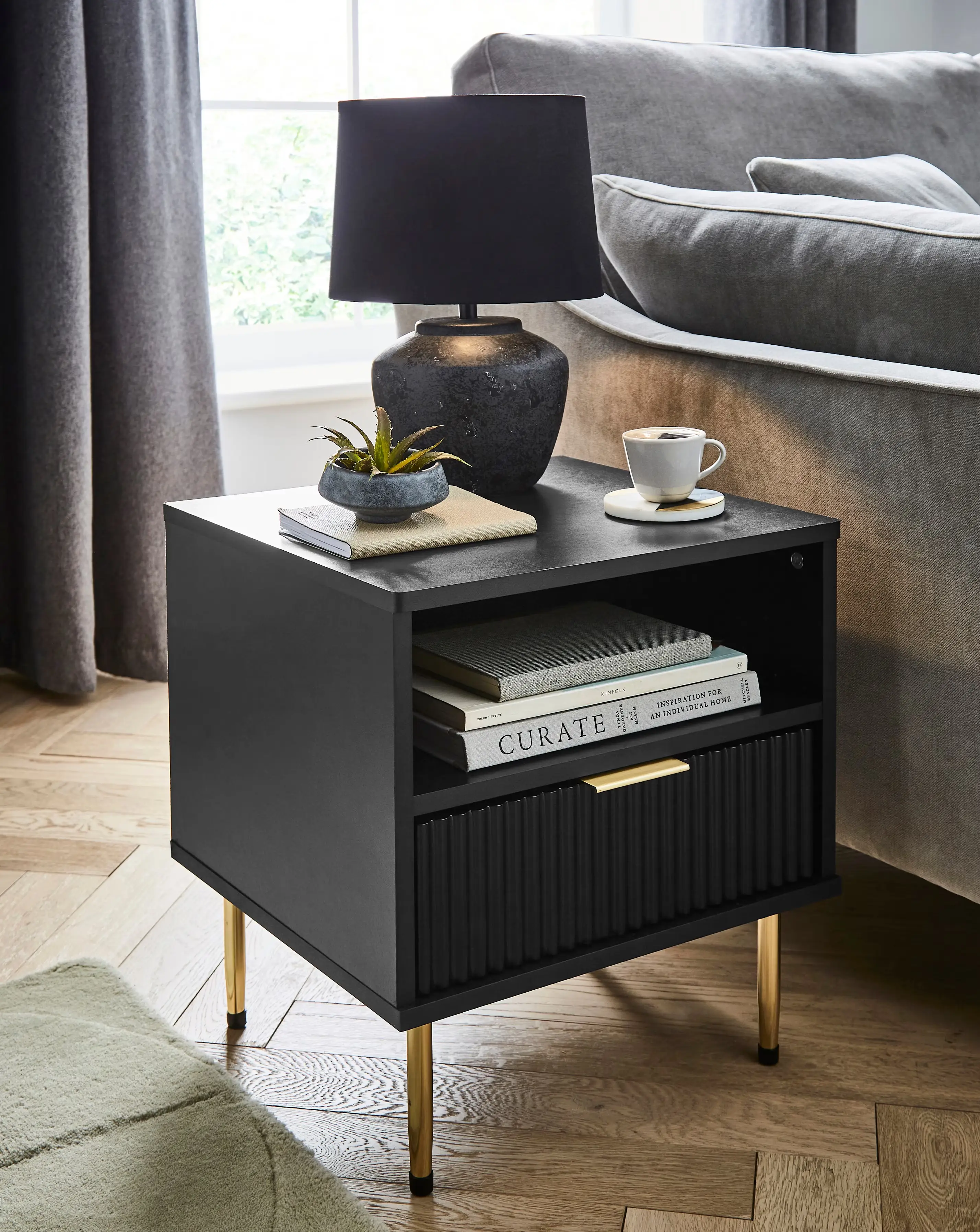 Joanna Hope Fernley Side Table - Black 1 Joanna Hope Fernley Side Table - Black